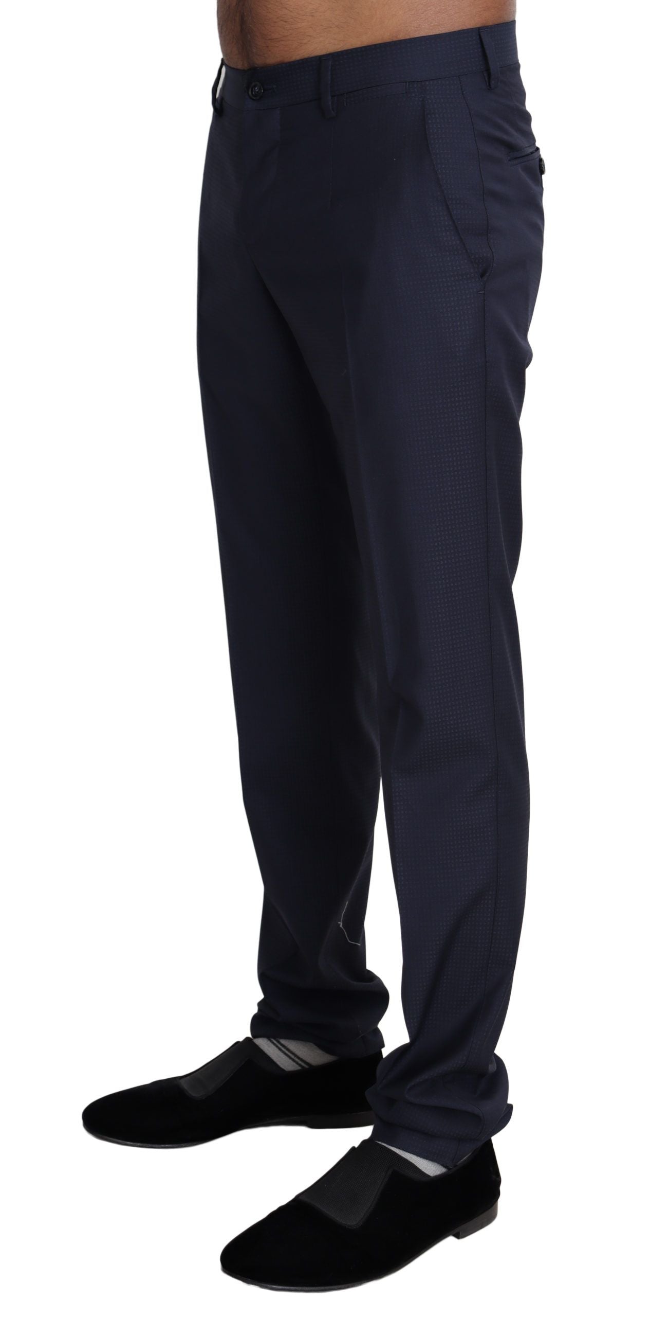 Elegant Slim Fit Wool Blend Dress Pants - ventzia