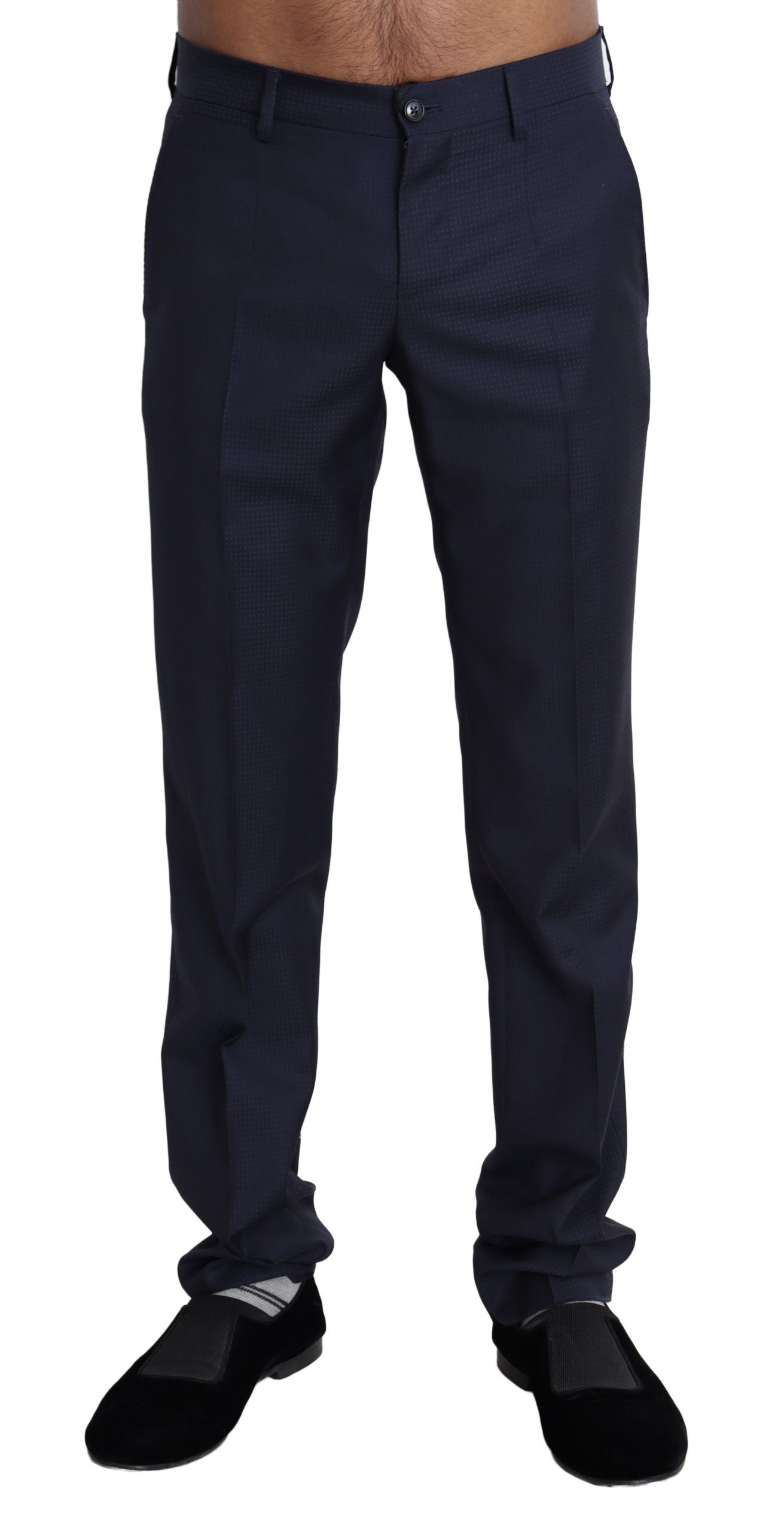 Elegant Slim Fit Wool Blend Dress Pants - ventzia