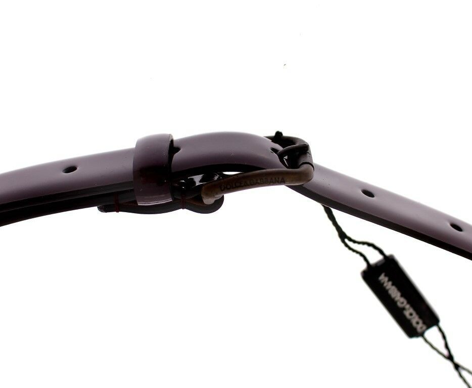 Elegant Purple Leather Belt - ventzia