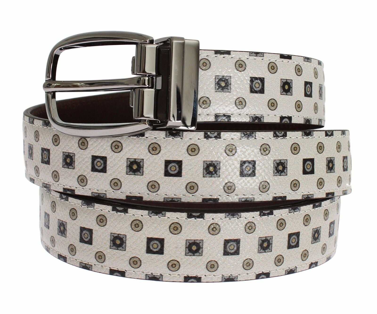 Elegant Baroque Silk Tie & Leather Belt Set - ventzia