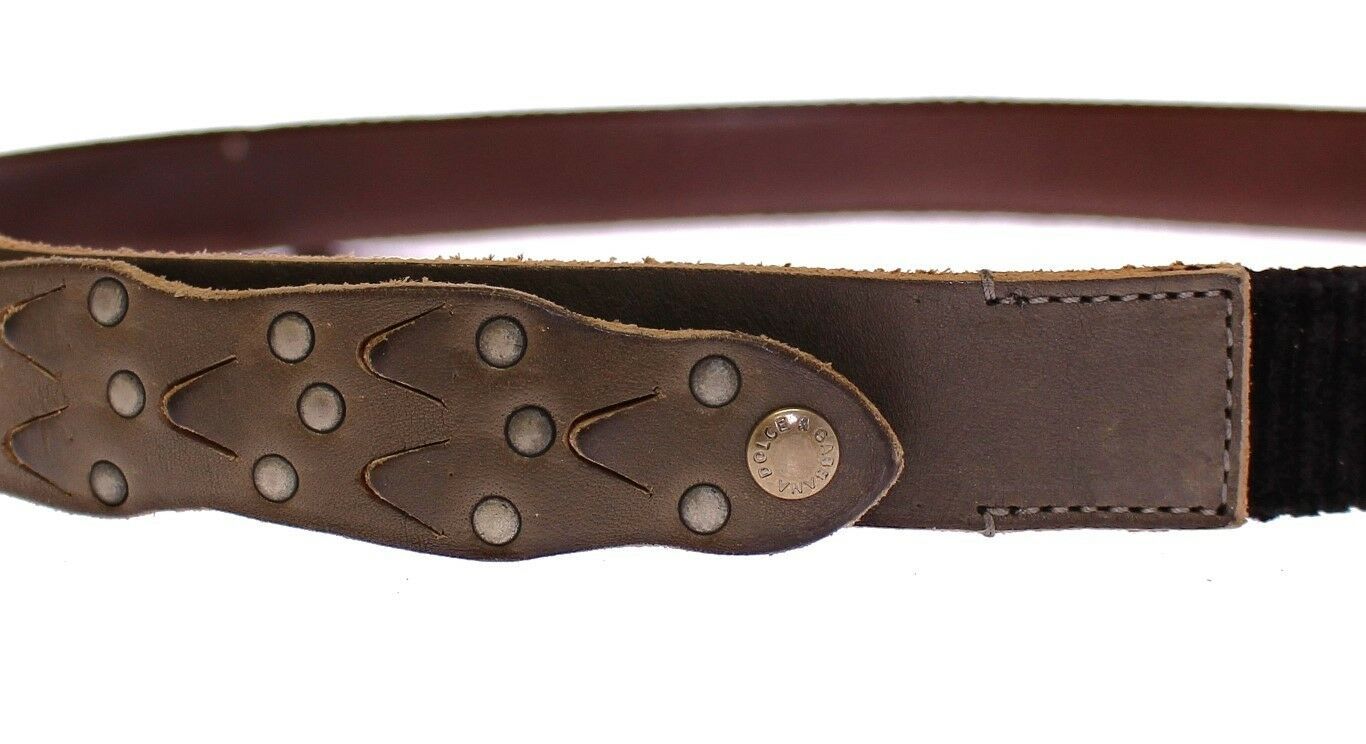 Elegant Leather-Cotton Fusion Men's Belt - ventzia