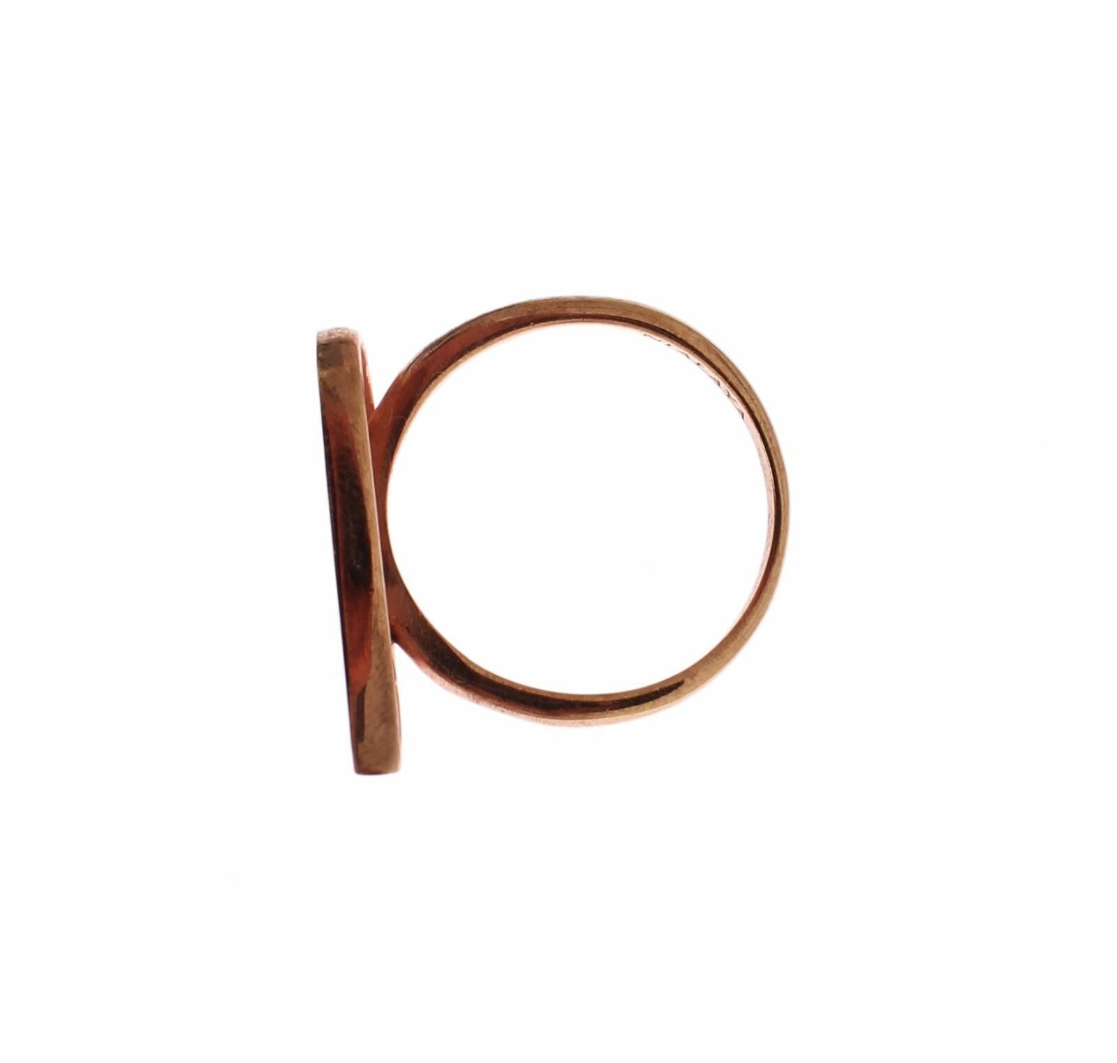 Elegant Pink Gold CZ Crystal Ring - ventzia