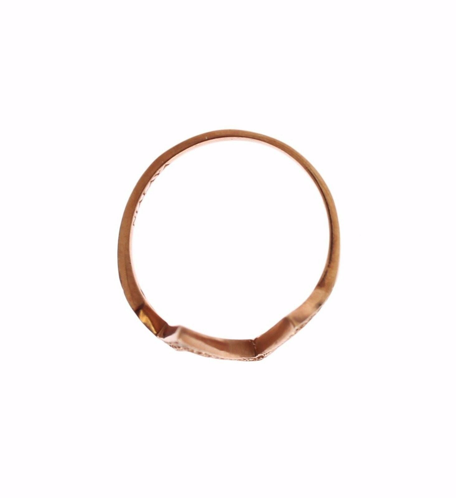 Elegant Pink Crystal Encrusted Silver Ring - ventzia