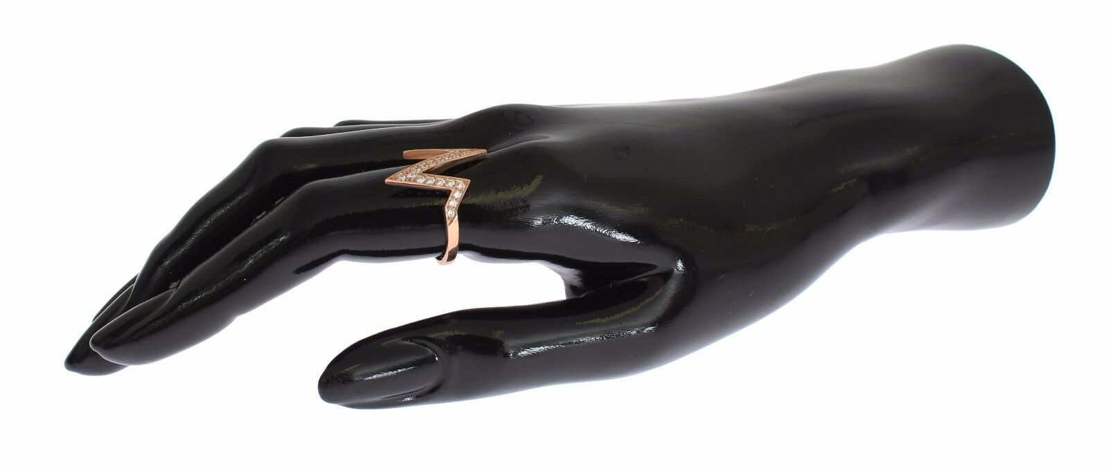 Elegant Pink Crystal Encrusted Silver Ring - ventzia