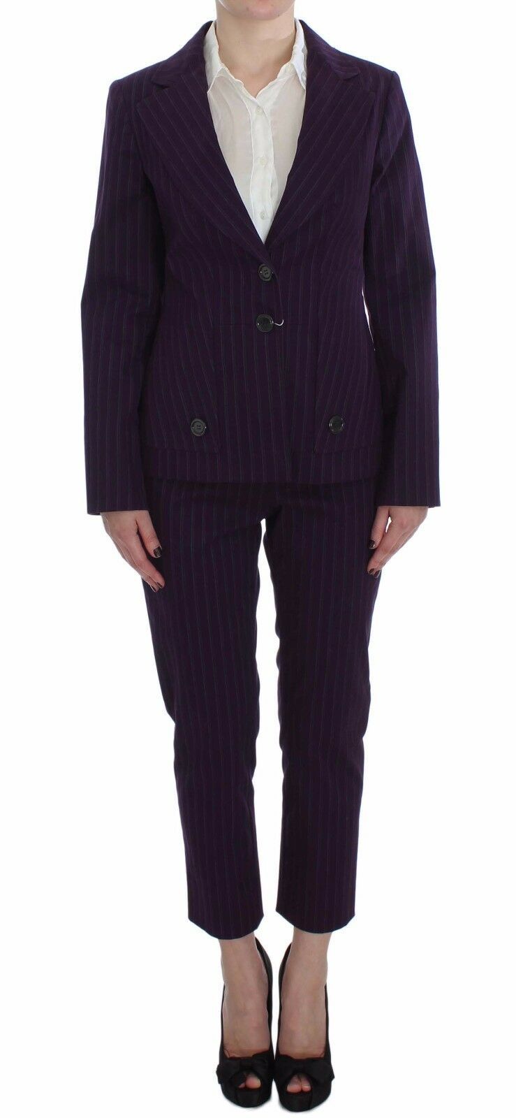Elegant Striped Pant & Blazer Suit - ventzia