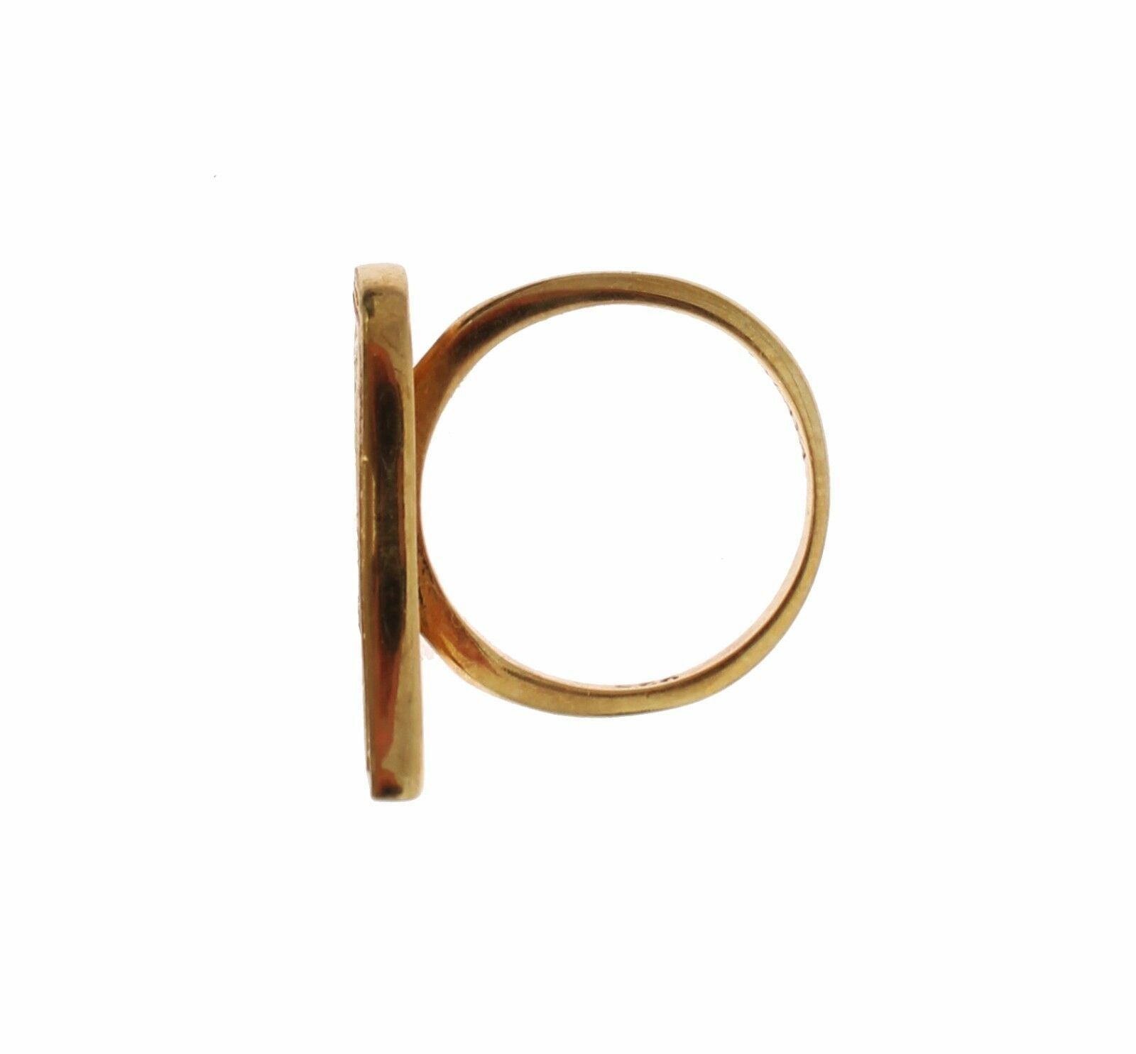 Glamorous Gold Plated Crystal Ring - ventzia