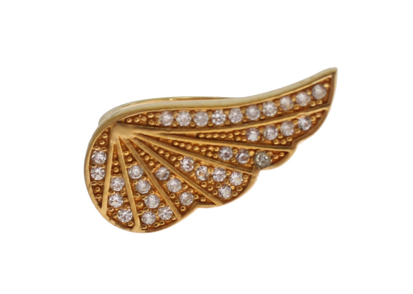 Glamorous Gold Plated Crystal Ring - ventzia