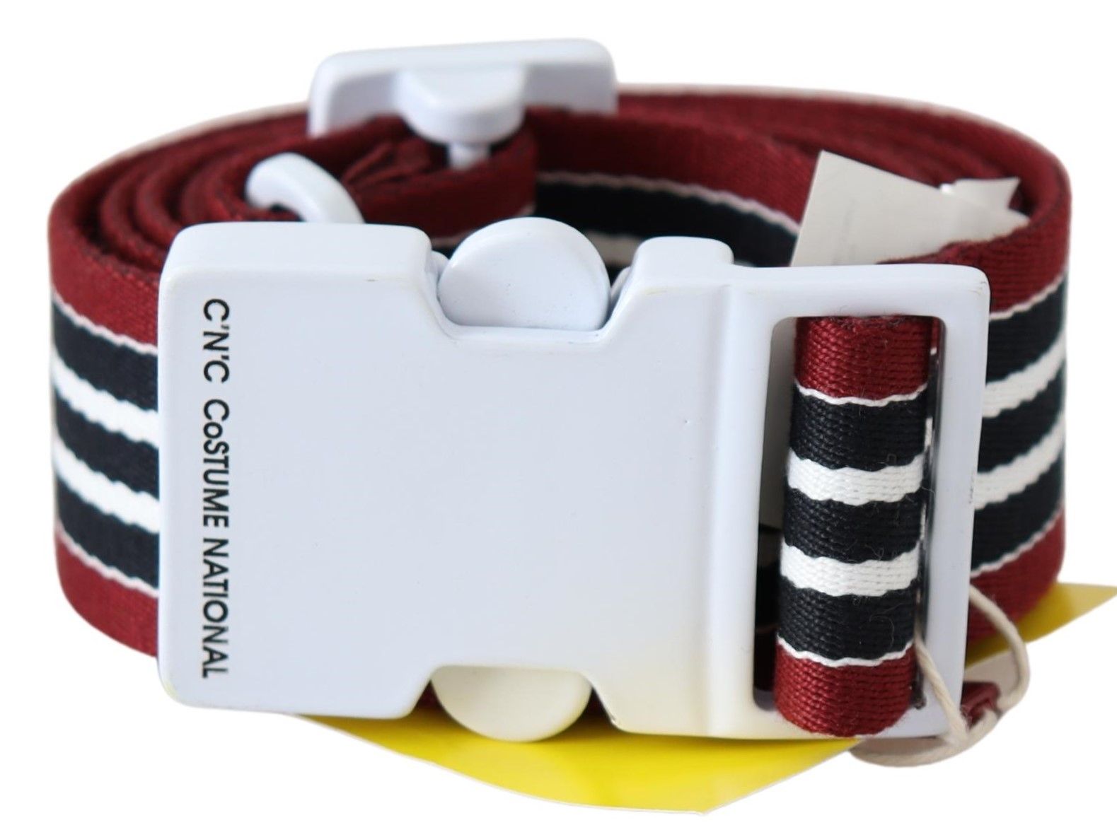Elegant Stripe Canvas Waist Belt - ventzia