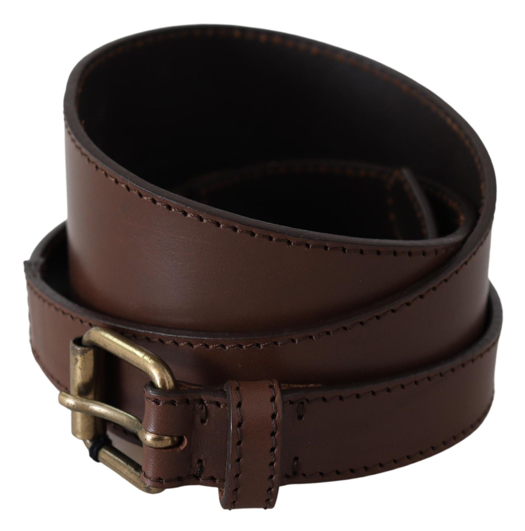 Chic Dark Brown Leather Fashion Belt - ventzia