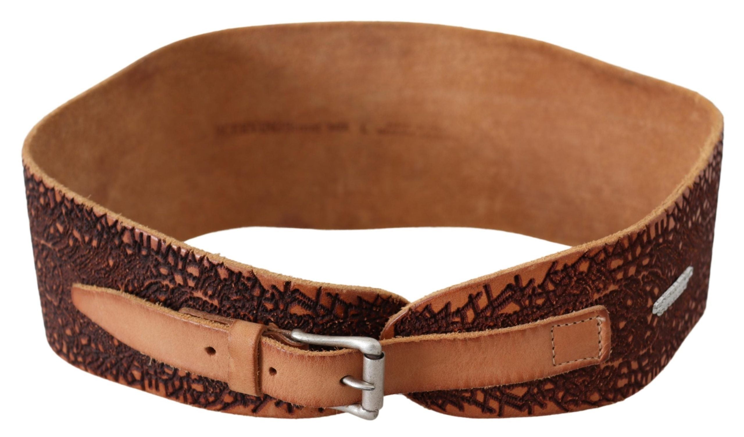 Elegant Brown Leather Fashion Belt - ventzia