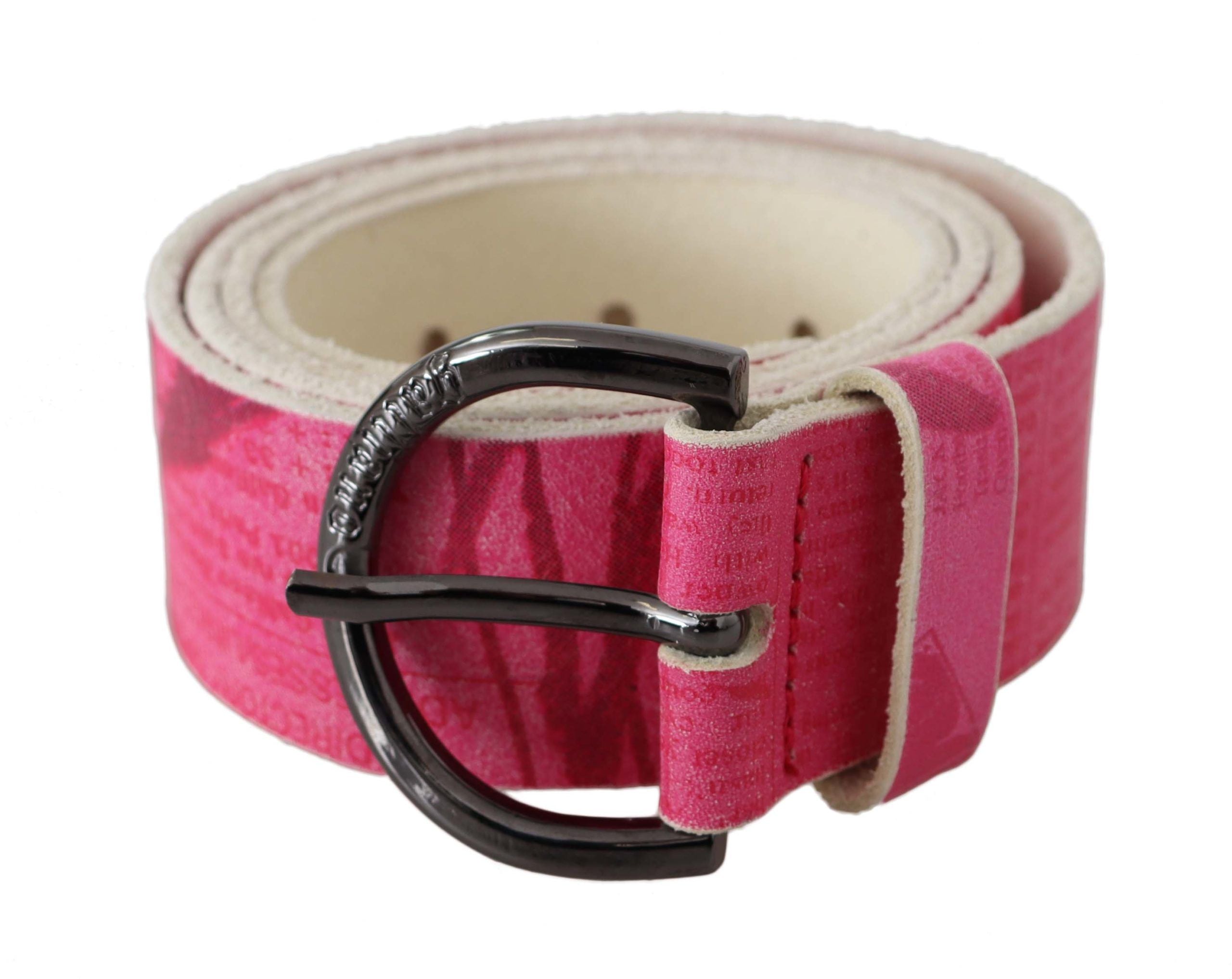 Elegant Pink Leather Fashion Belt - ventzia