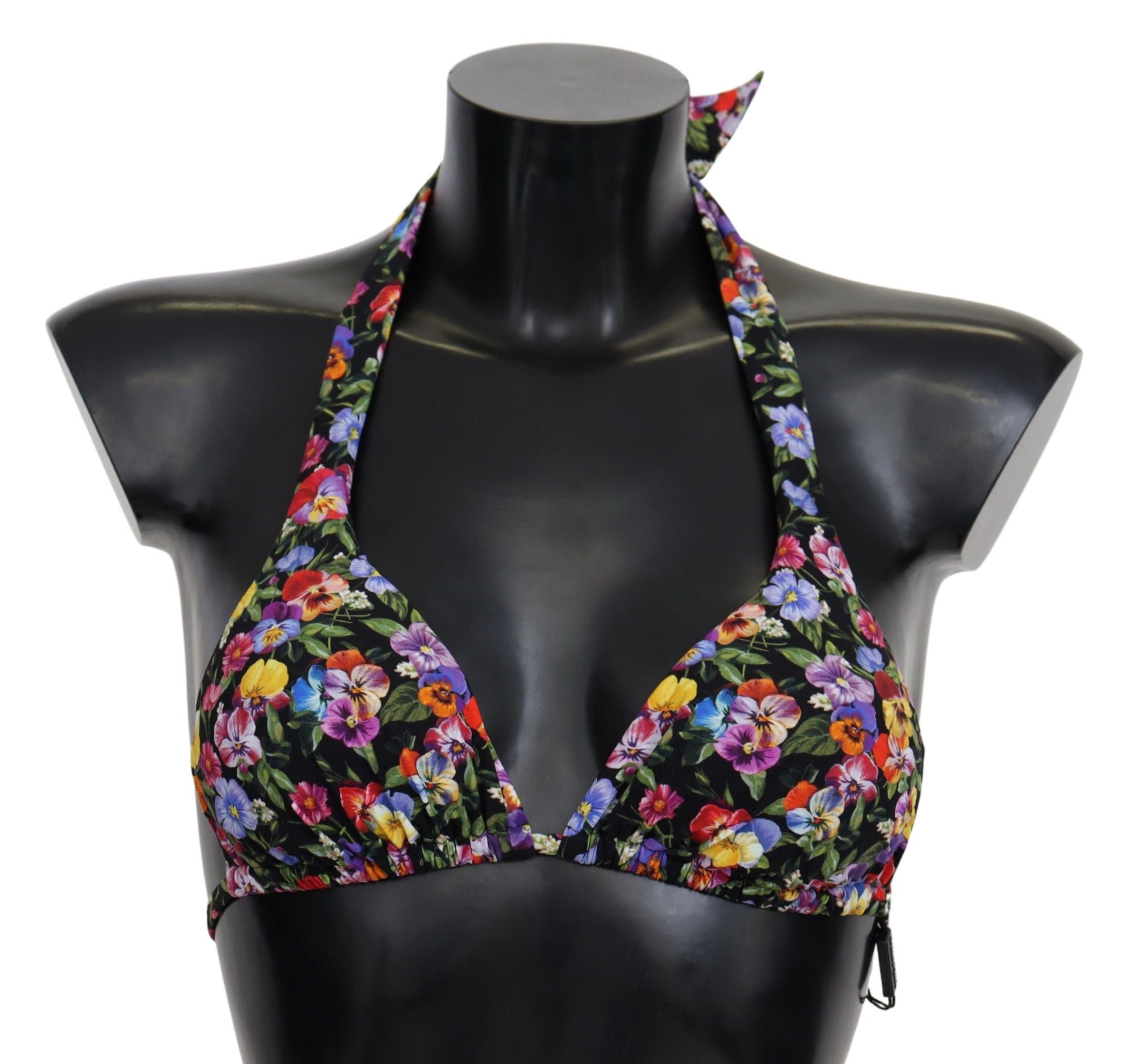 Chic Floral Printed Bikini Top - ventzia