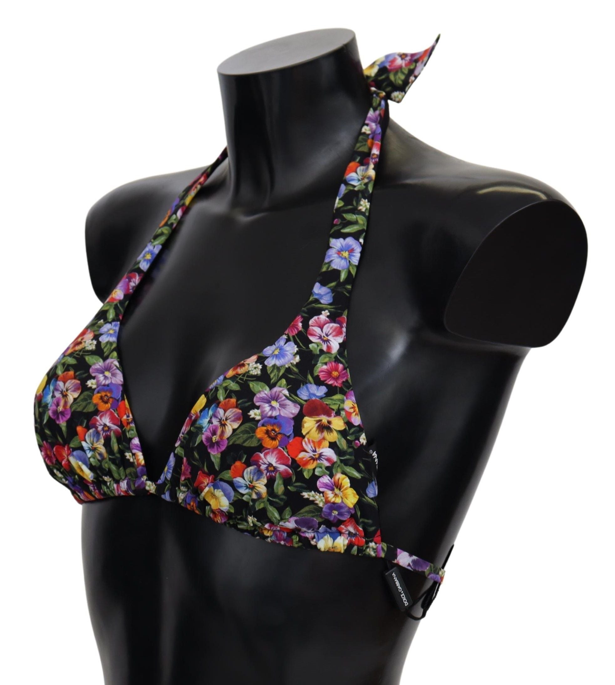 Chic Floral Printed Bikini Top - ventzia