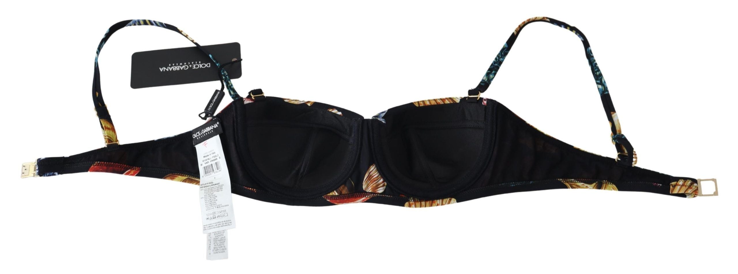 Chic Seashell-Print Bikini Top - ventzia