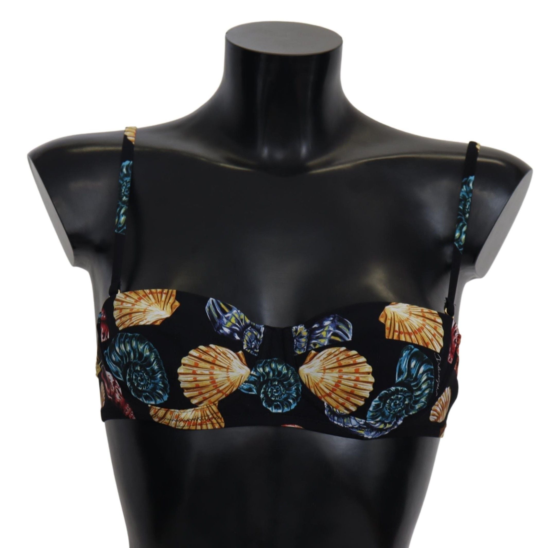 Chic Seashell-Print Bikini Top - ventzia