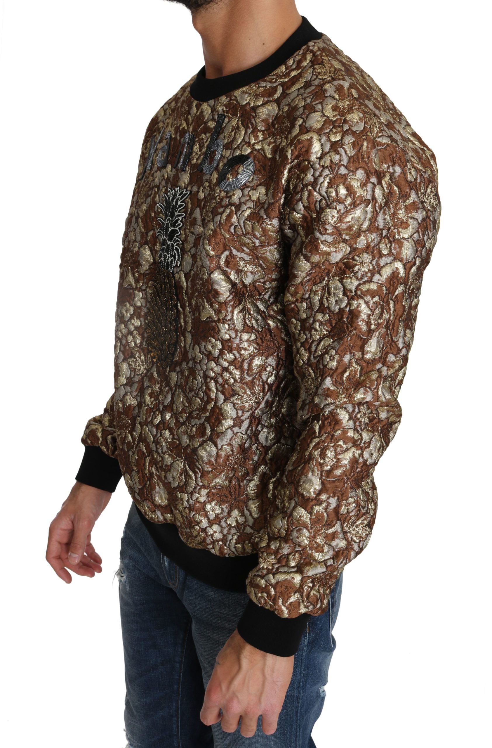 Opulent Multicolor Crewneck Sweater - ventzia