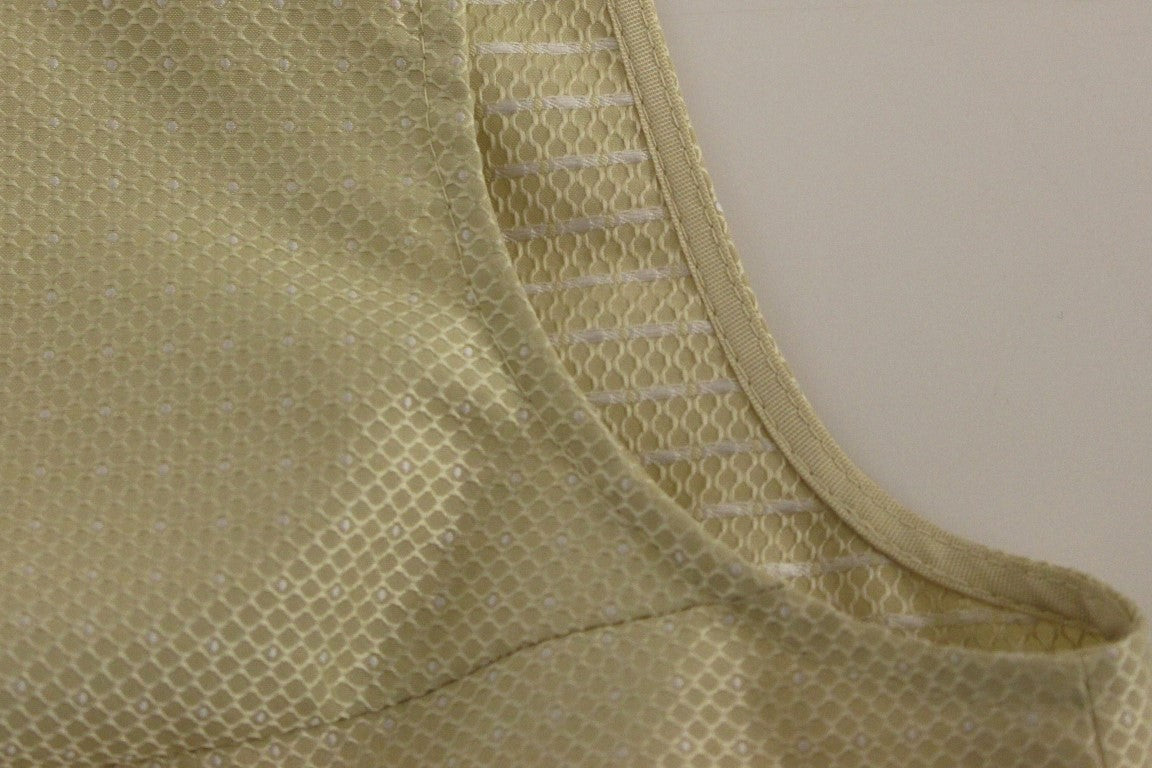 Elegant Beige Shift Sleeveless Dress - ventzia