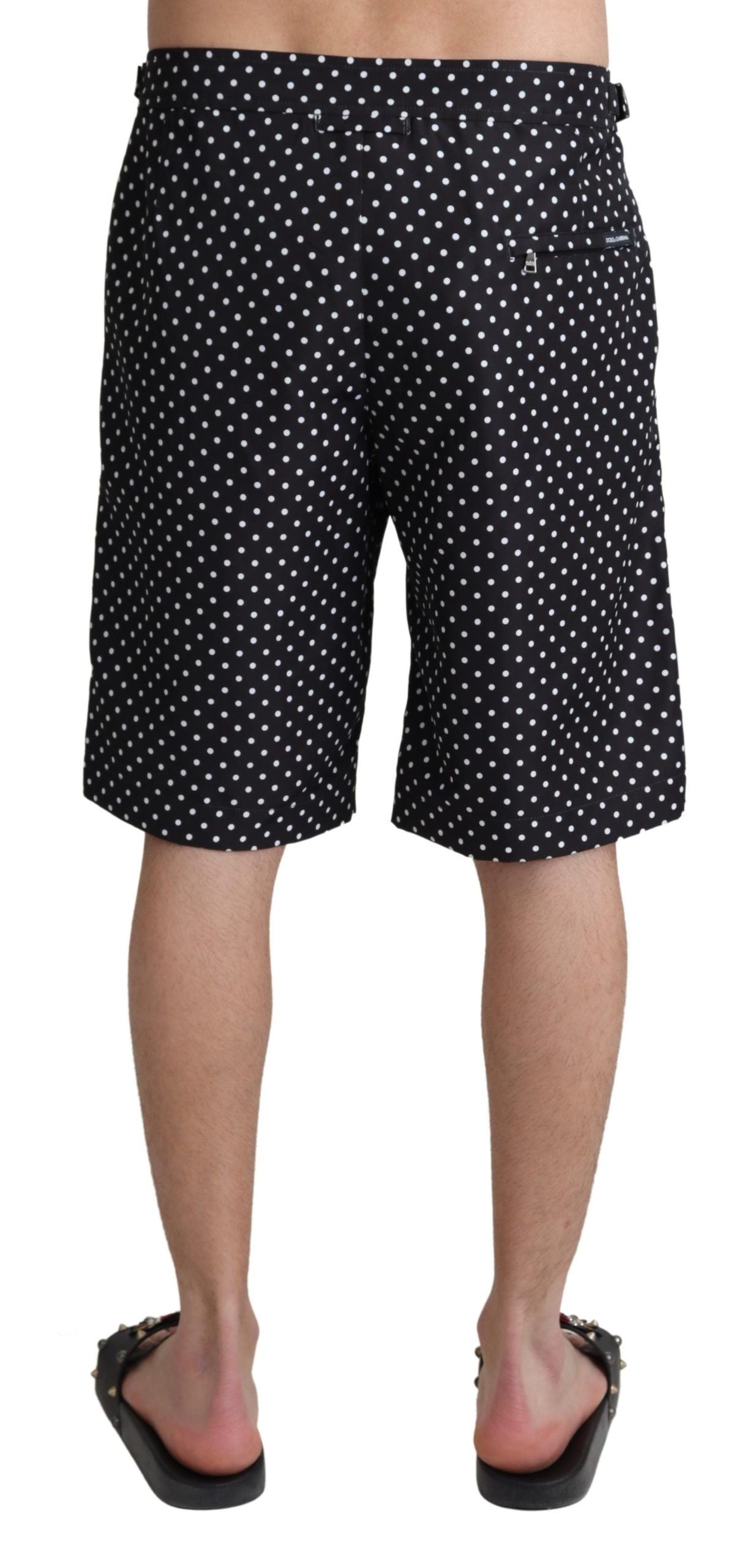 Polka Dot Elegance Swim Trunks Boxer - ventzia