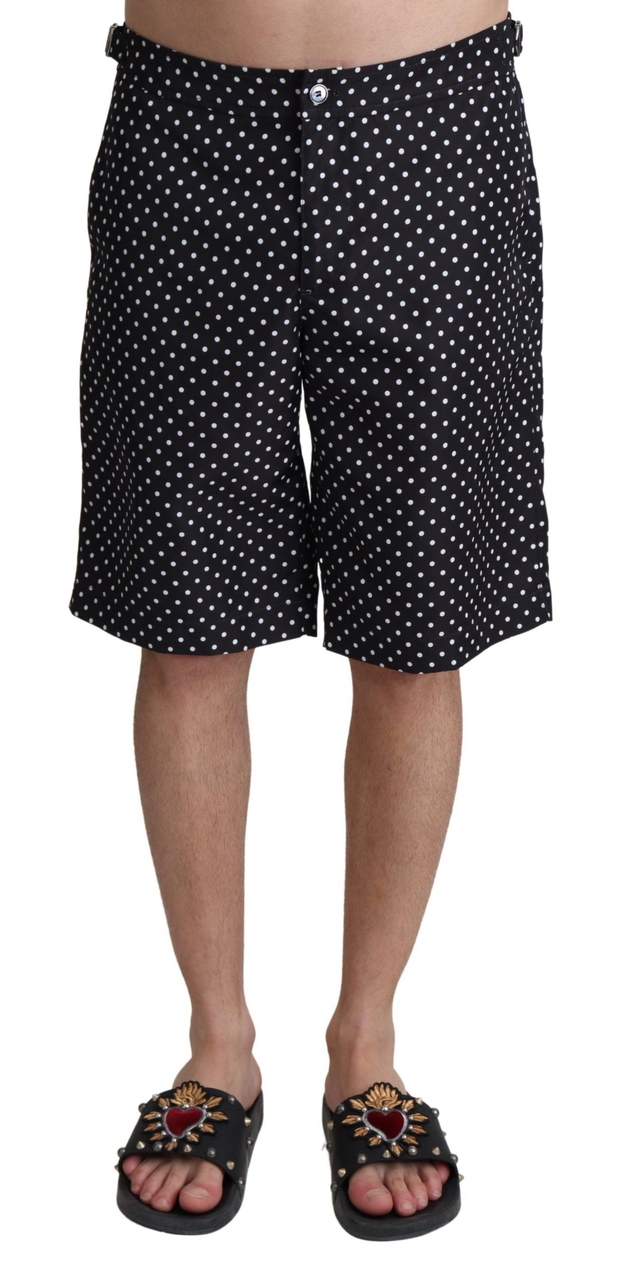 Polka Dot Elegance Swim Trunks Boxer - ventzia