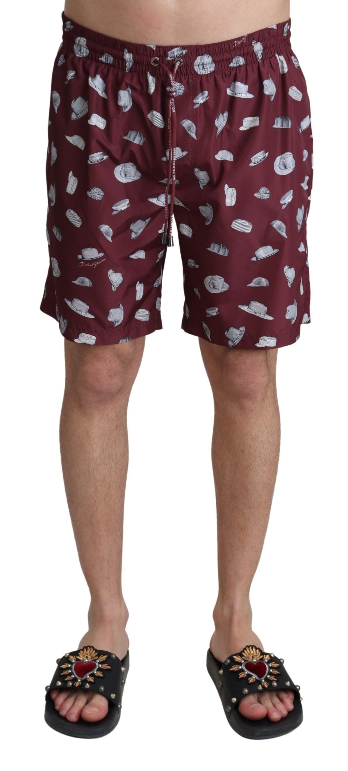 Elegant Maroon Beachwear Trunks - ventzia