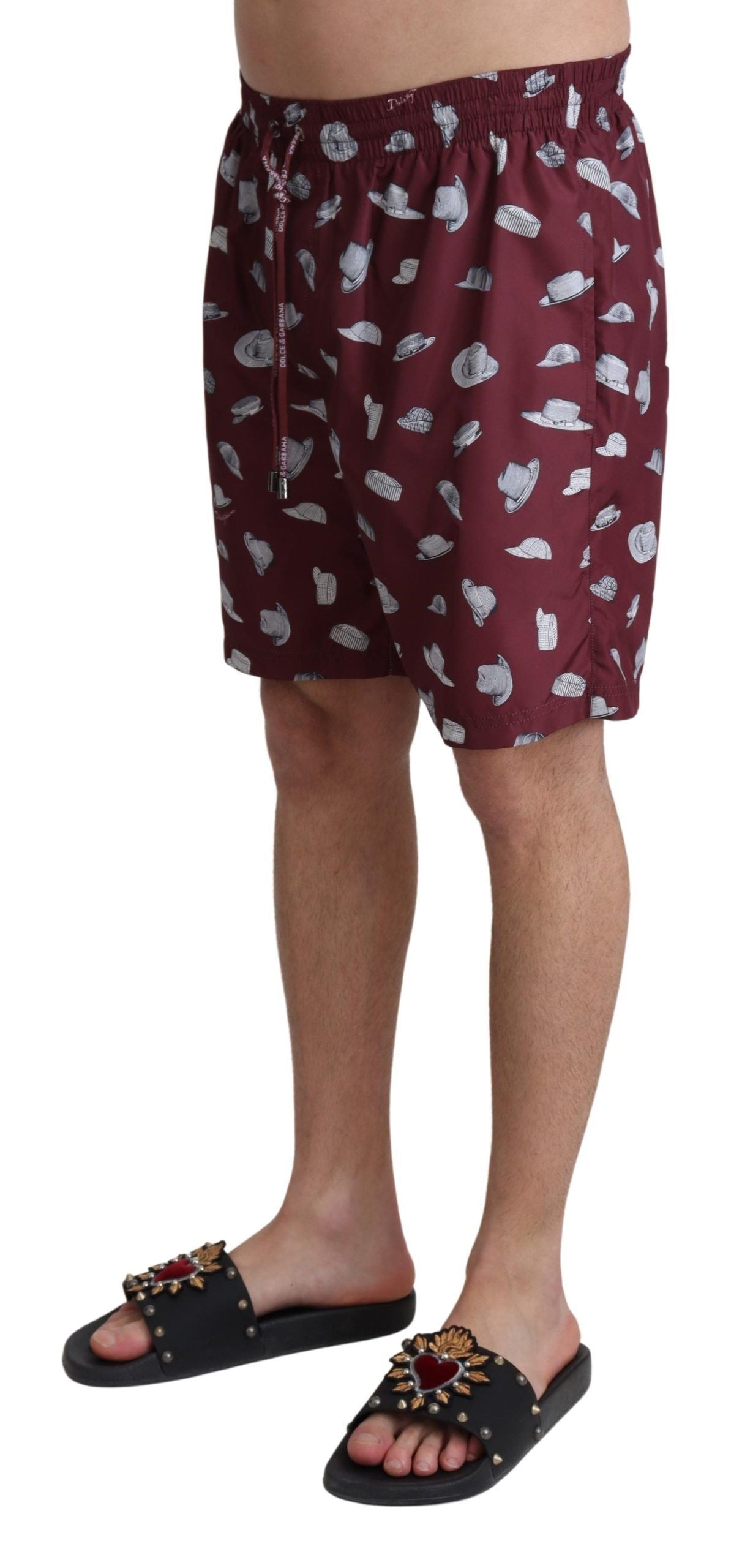 Elegant Maroon Beachwear Trunks - ventzia