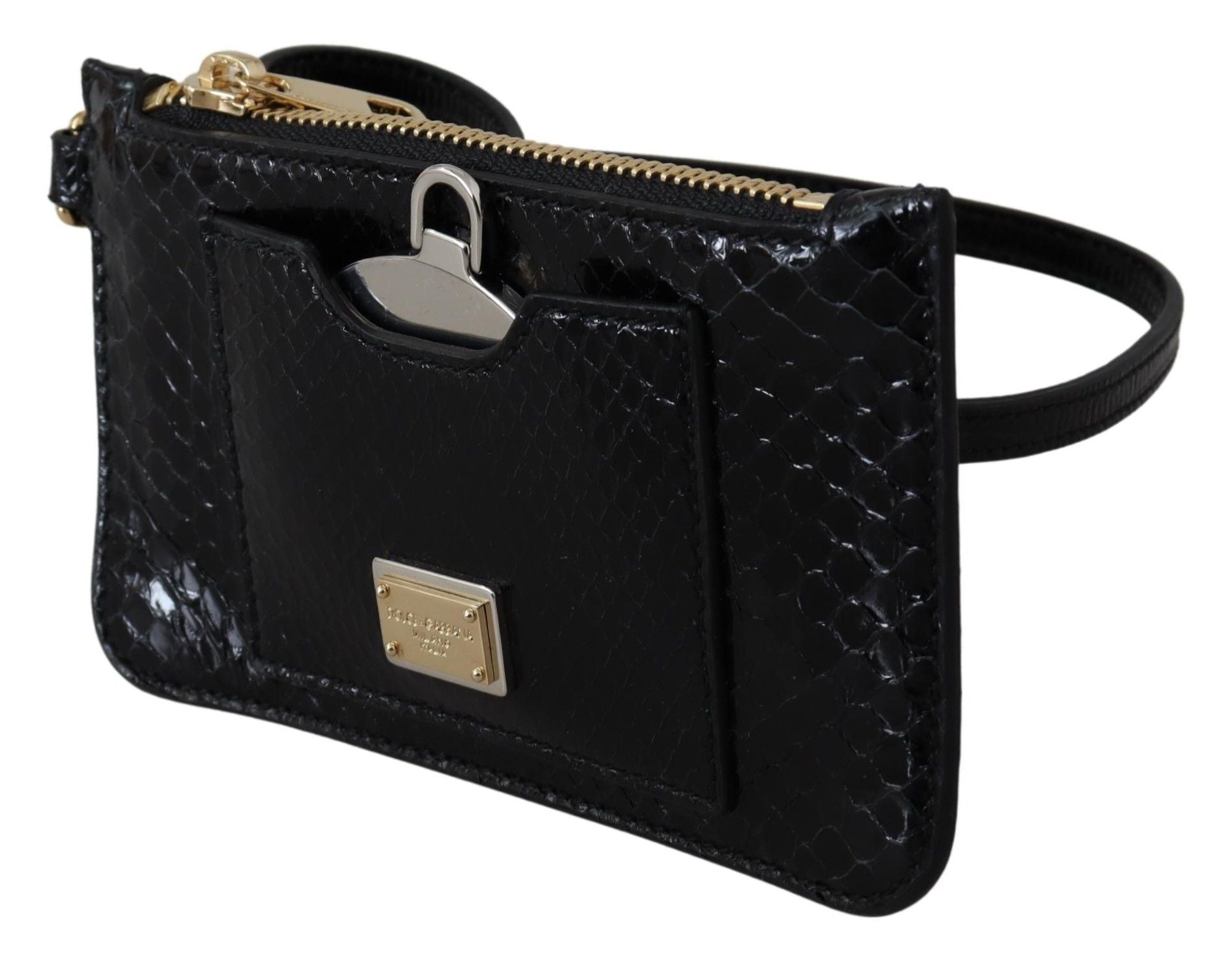 Elegant Python Pattern Leather Wristlet Wallet - ventzia