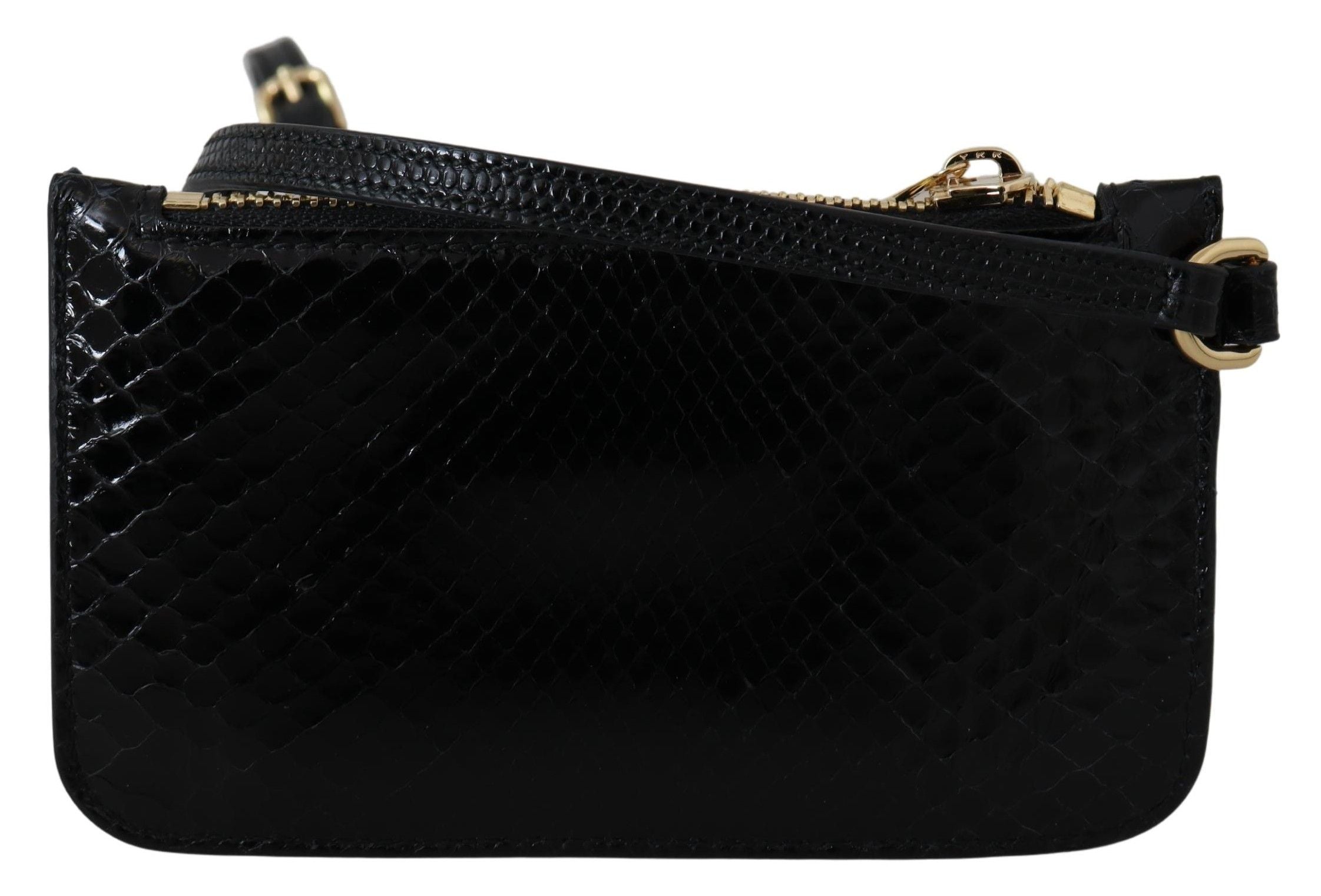 Elegant Python Pattern Leather Wristlet Wallet - ventzia
