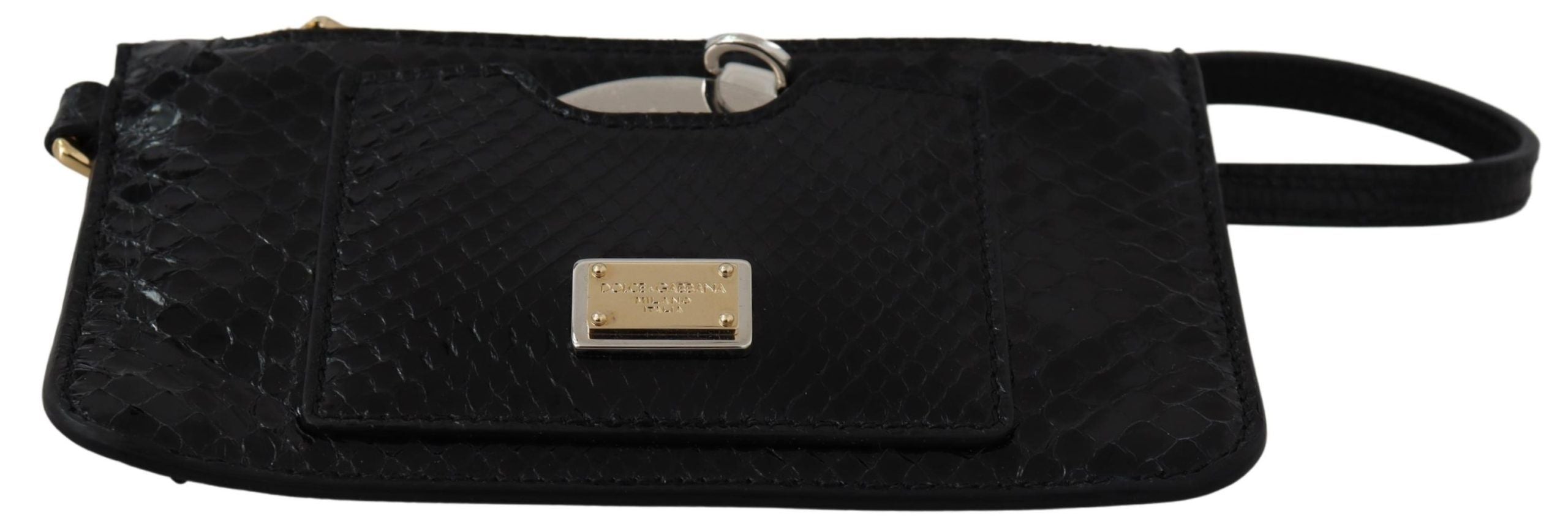 Elegant Python Pattern Leather Wristlet Wallet - ventzia