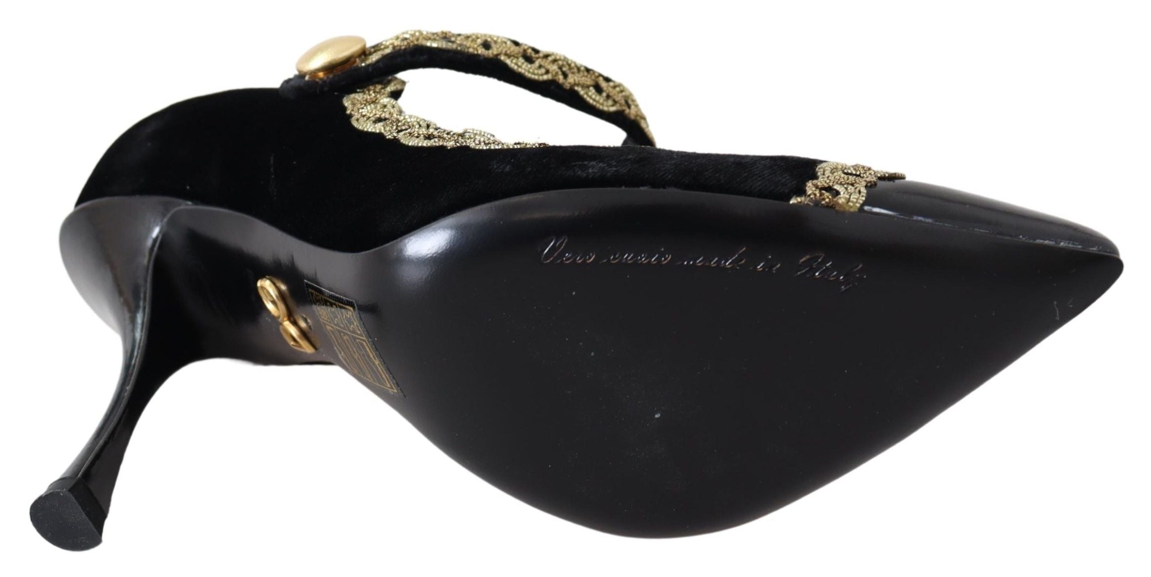Elegant Velvet Patent Embroidered Pumps - ventzia