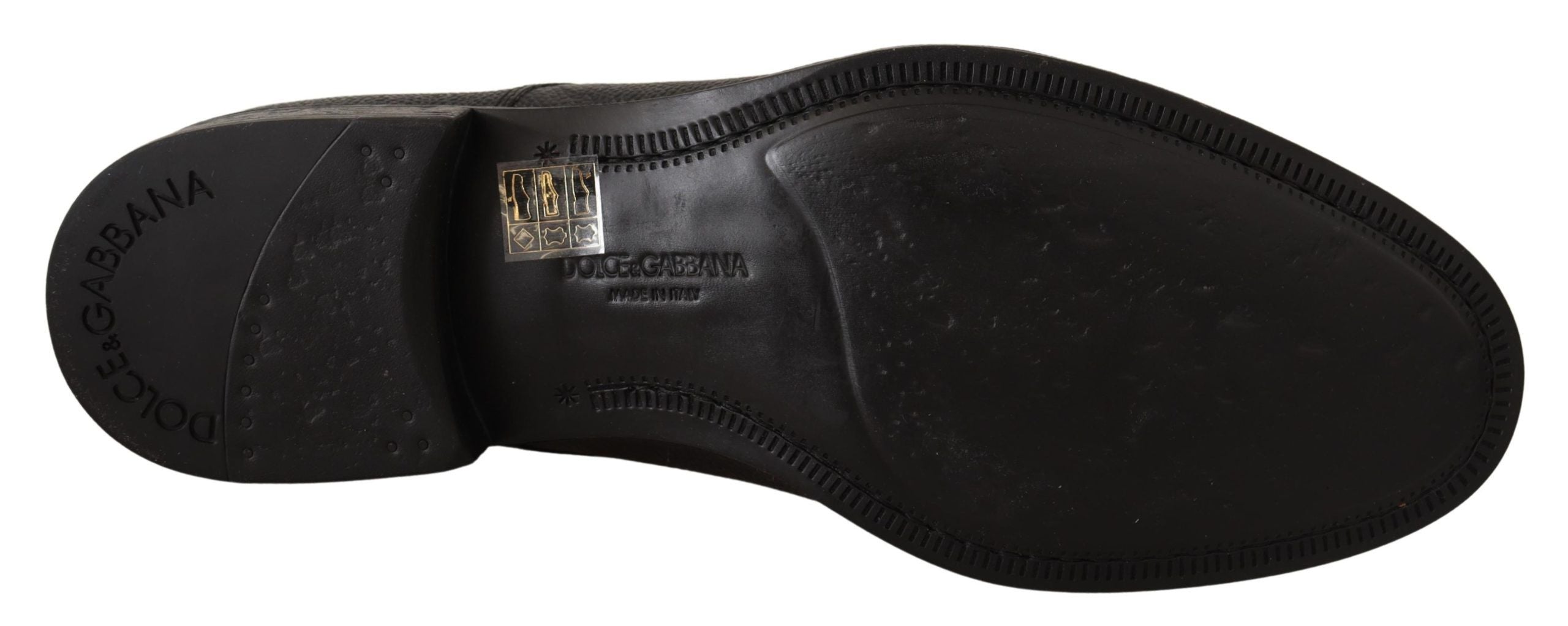 Elegant Black Leather Derby Dress Shoes - ventzia