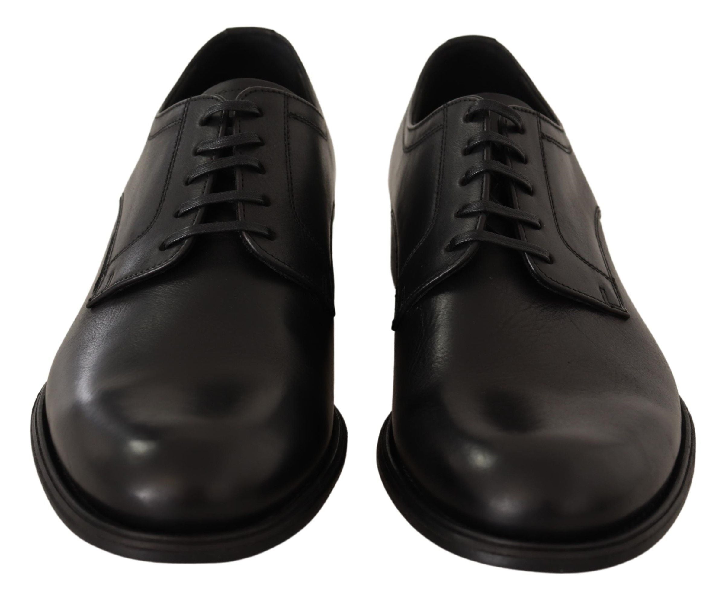 Elegant Black Derby Formal Shoes - ventzia