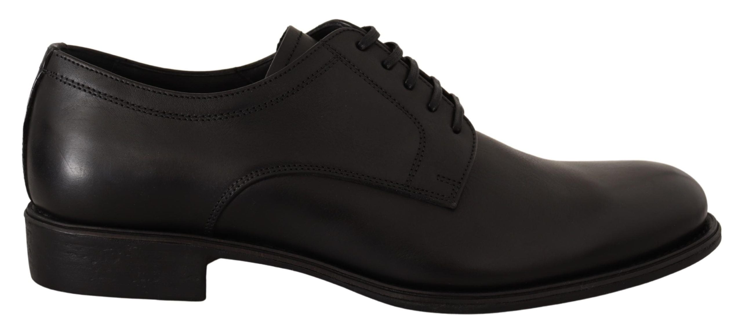 Elegant Black Derby Formal Shoes - ventzia