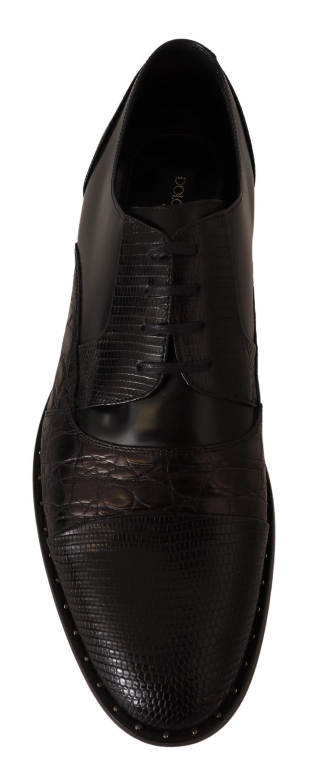 Elegant Black Derby Oxford Wingtips - ventzia