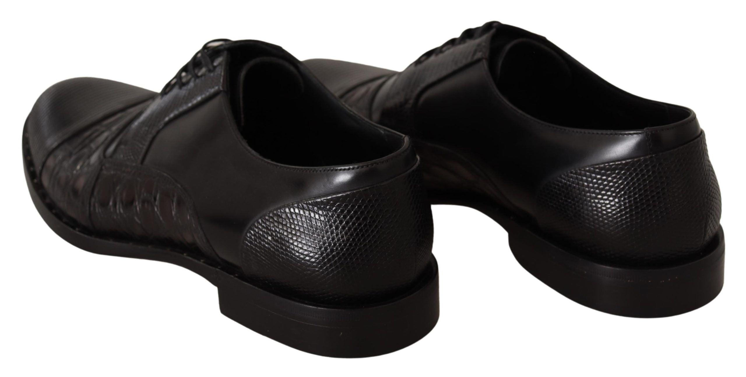 Elegant Black Derby Oxford Wingtips - ventzia