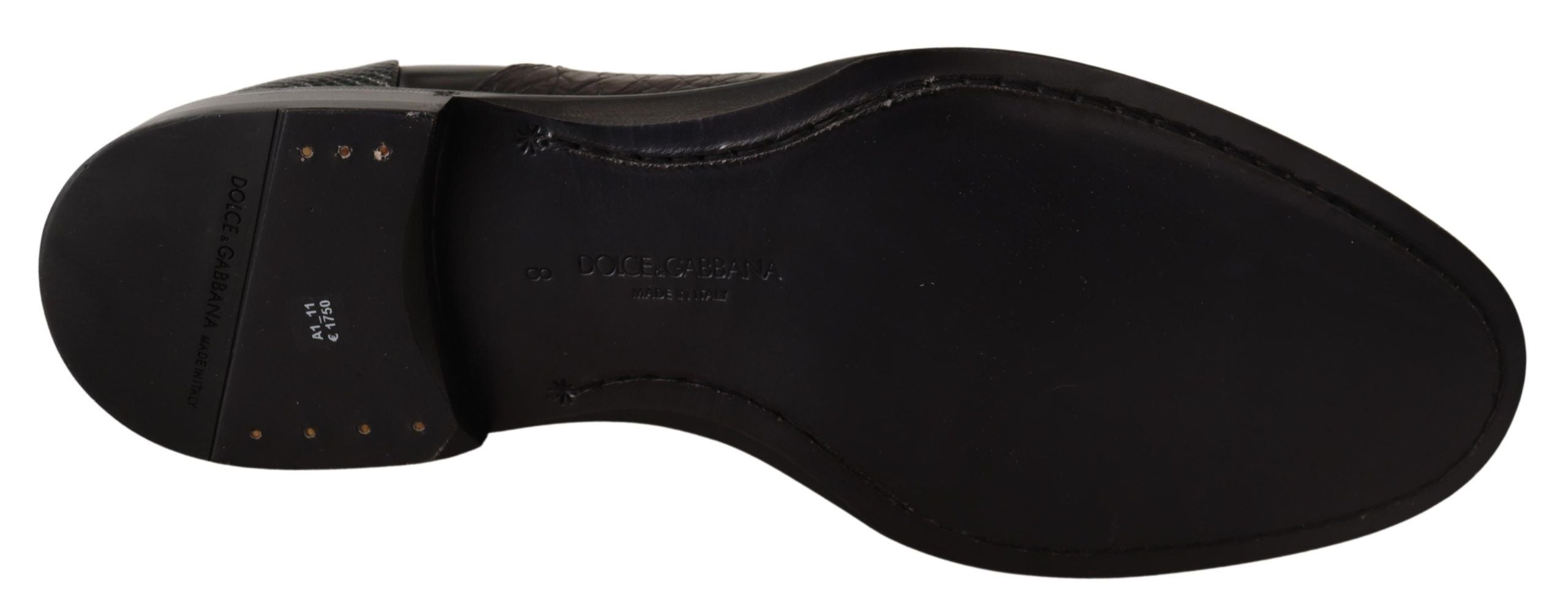 Elegant Black Derby Oxford Wingtips - ventzia