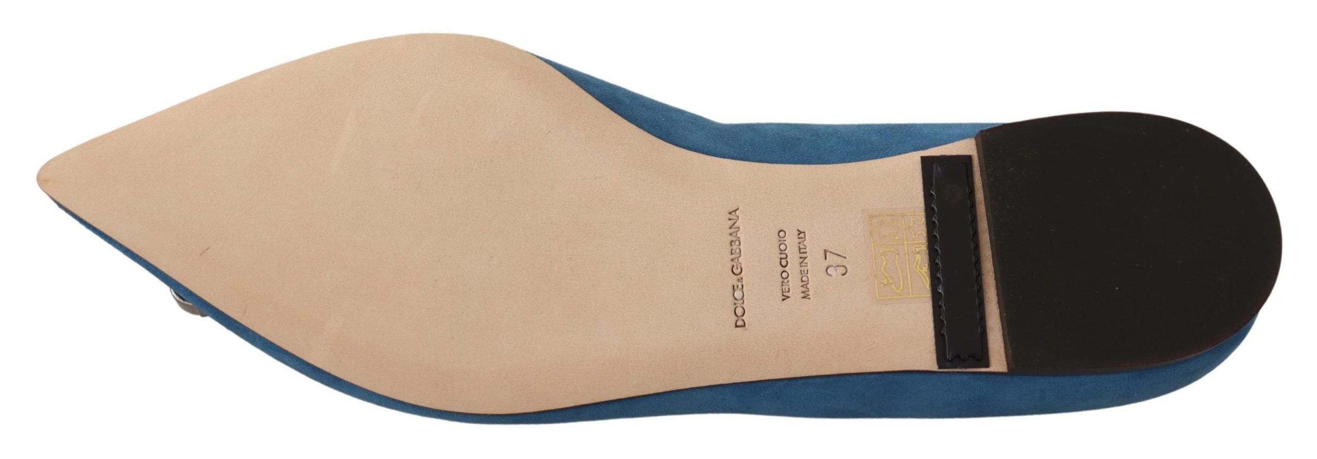 Elegant Crystal-Embellished Suede Flats - ventzia