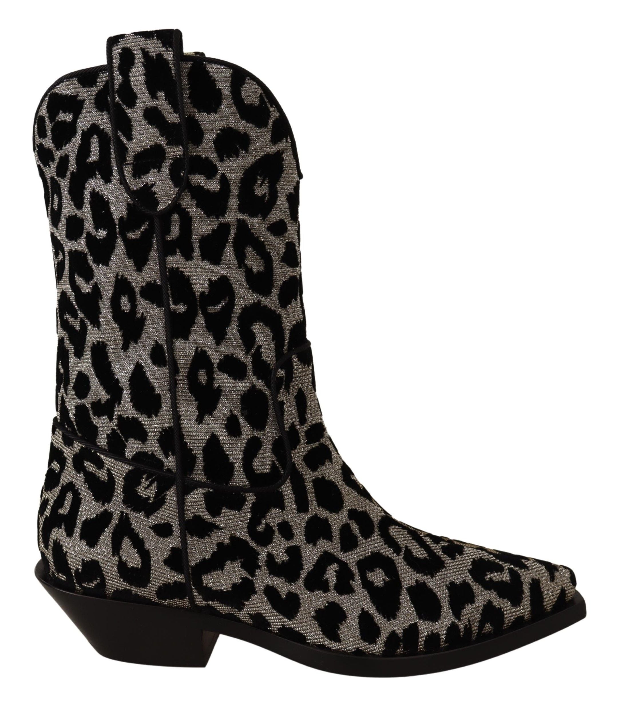 Elegant Leopard Print Mid Calf Boots - ventzia