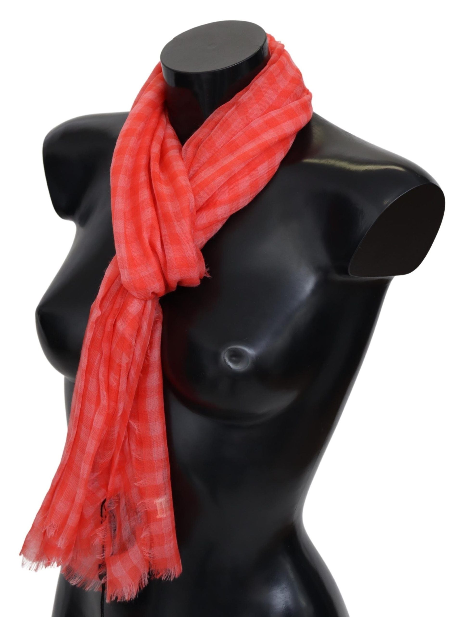 Luxurious Cashmere Checkered Scarf - ventzia