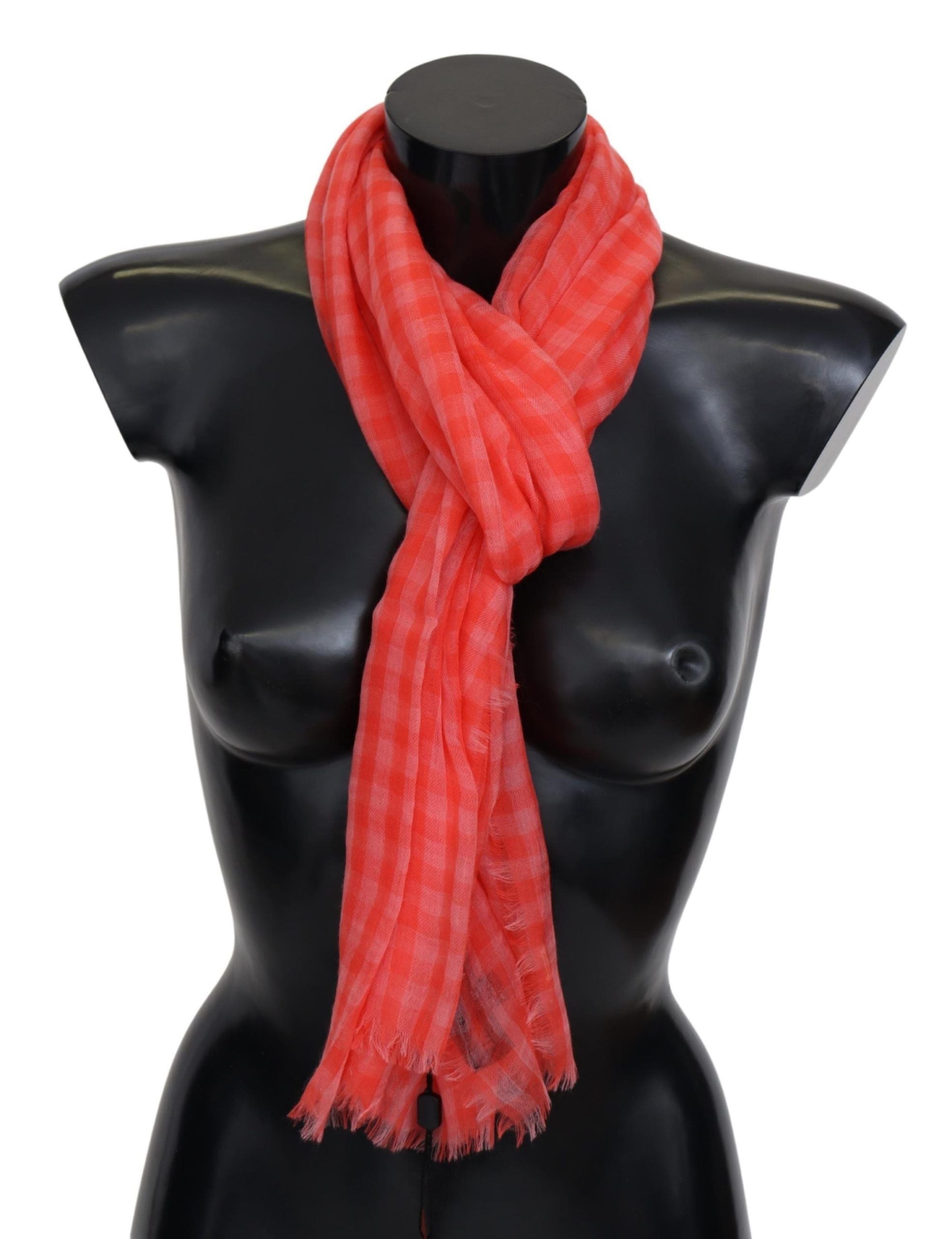 Luxurious Cashmere Checkered Scarf - ventzia