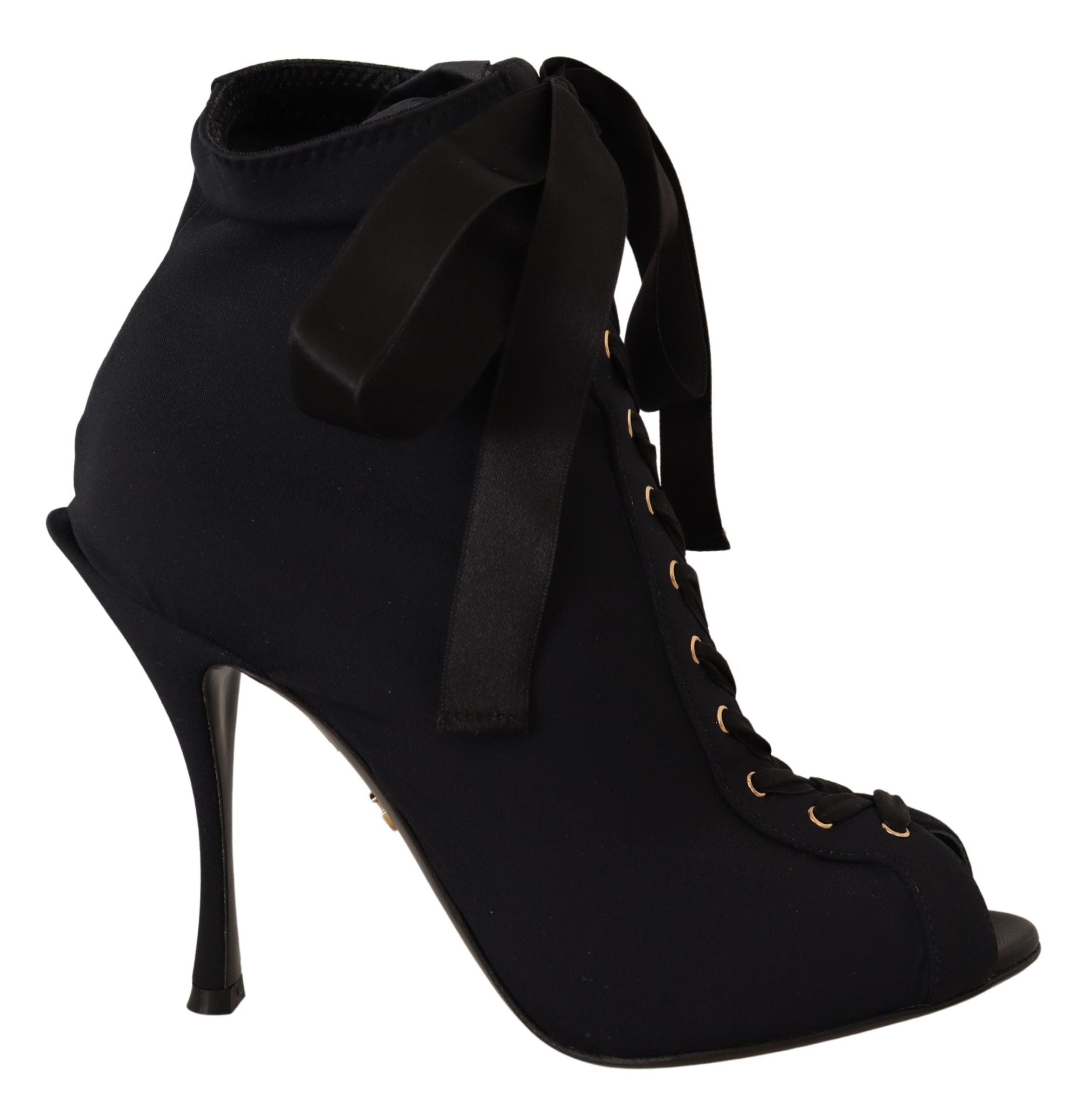 Elegant Ankle Open Toe Heel Boots - ventzia