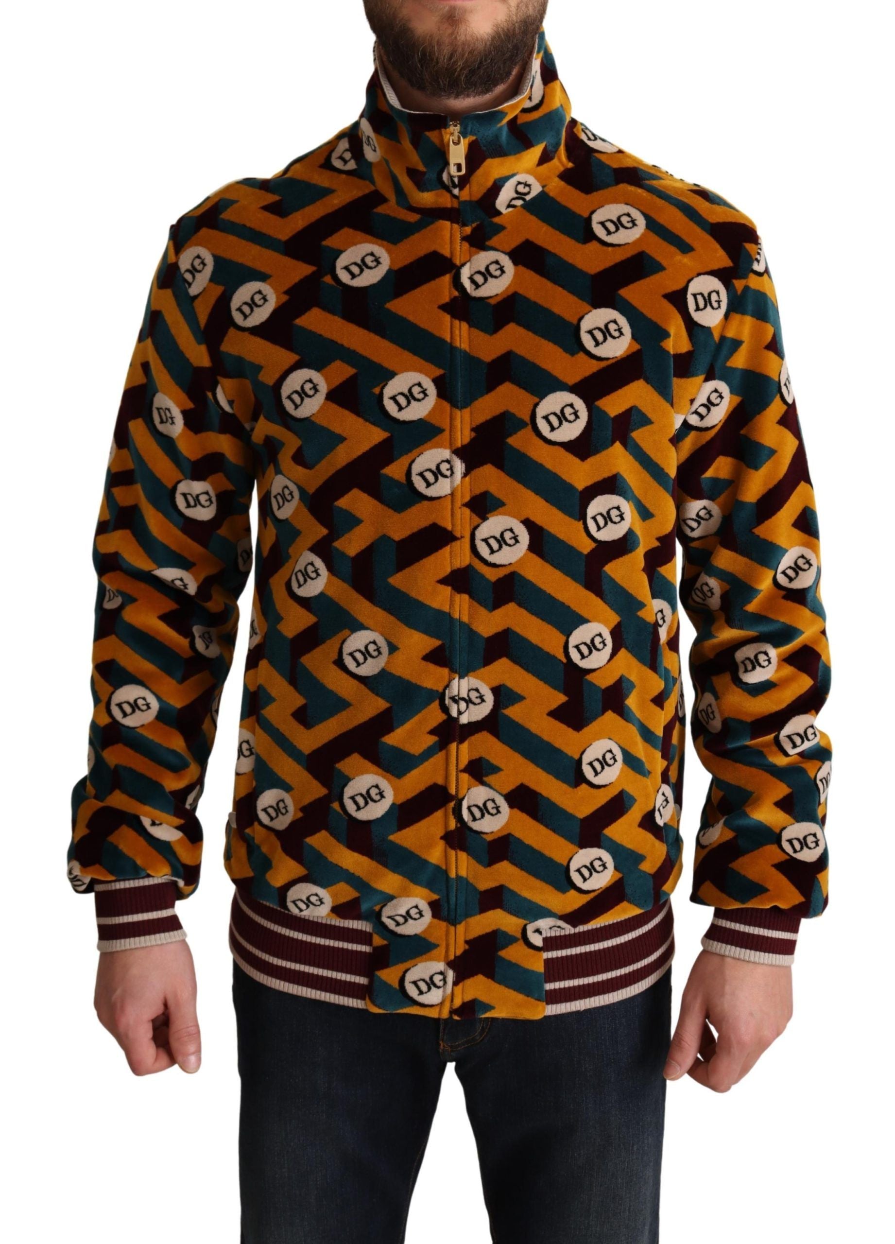 Elegant Multicolor Zip Sweater - ventzia