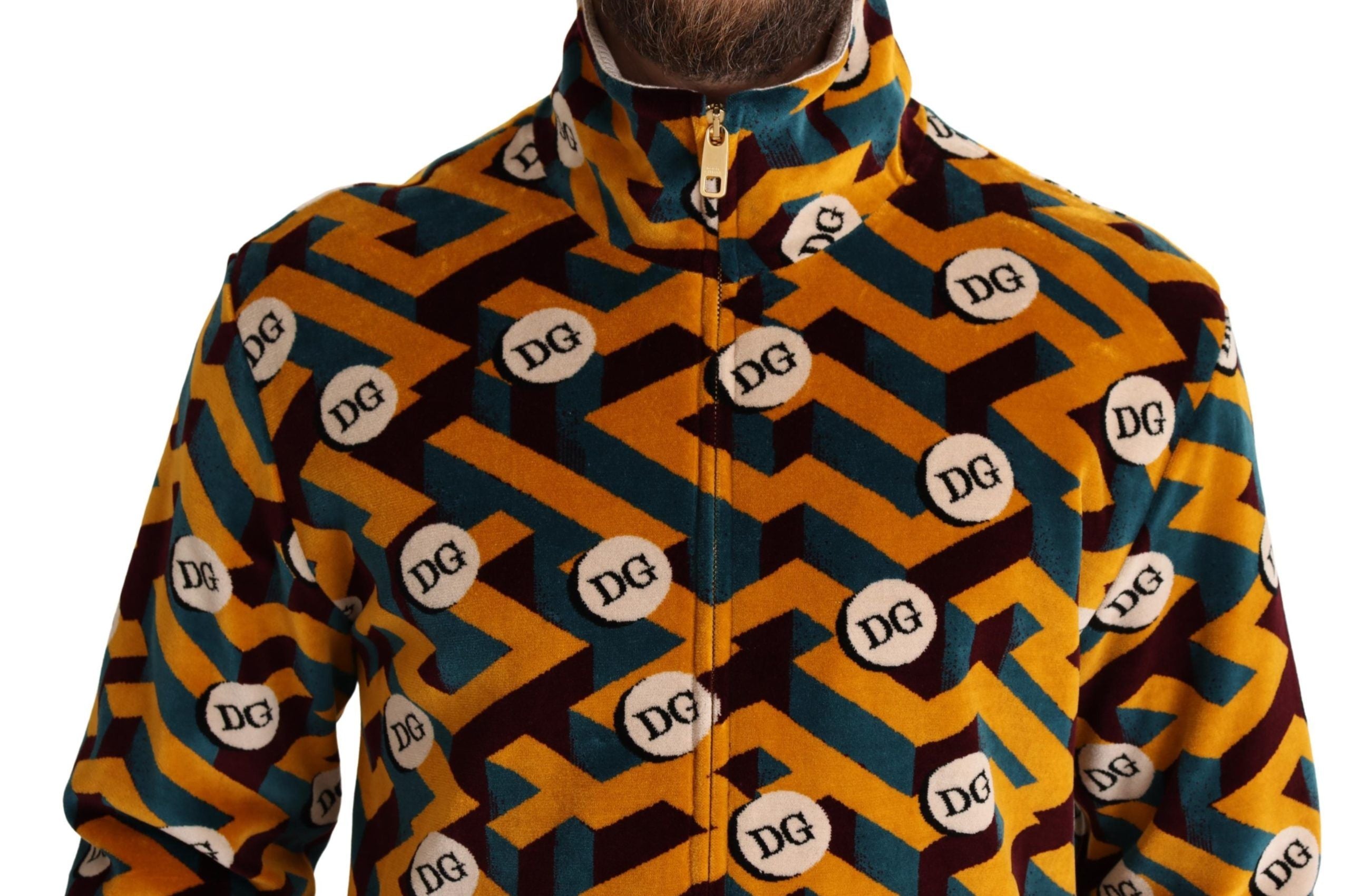 Elegant Multicolor Zip Sweater - ventzia