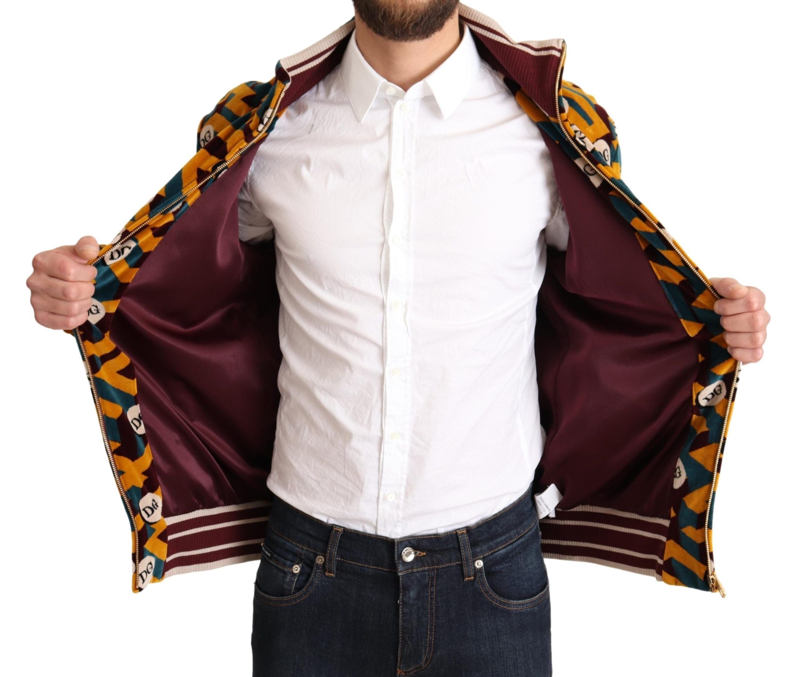 Elegant Multicolor Zip Sweater - ventzia