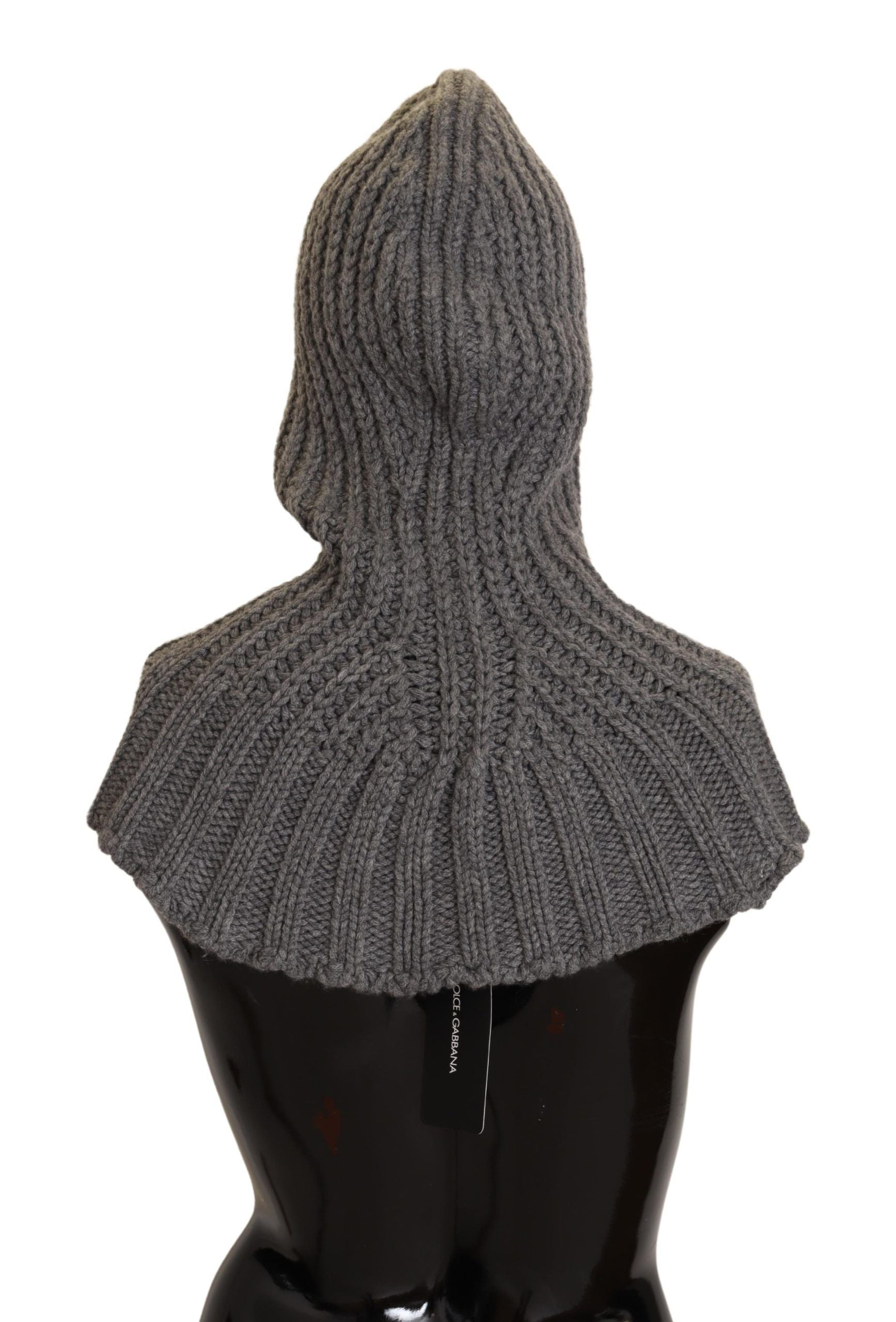 Elegant Cashmere Hood Scarf in Gray - ventzia