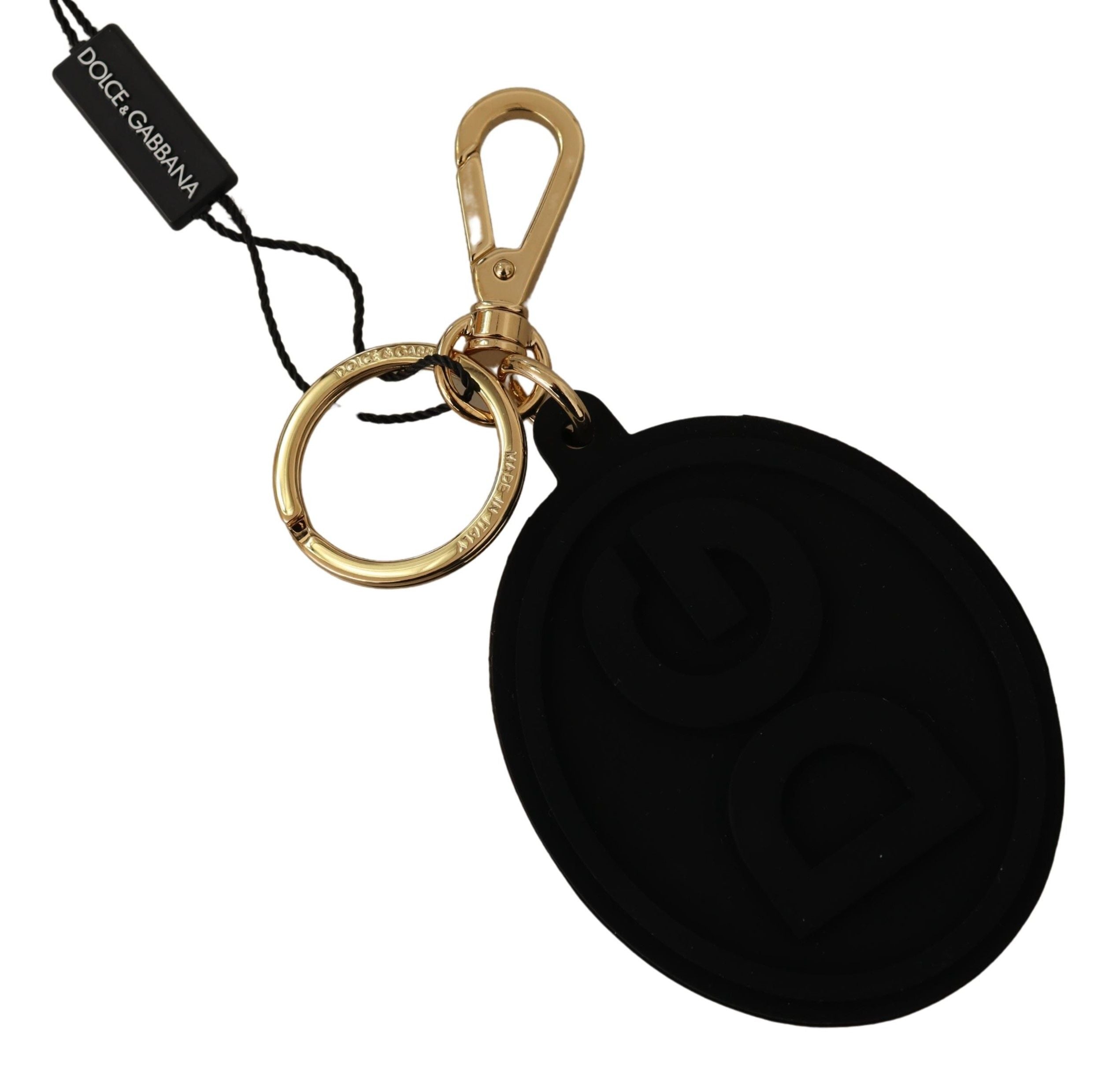 Elegant Black and Gold Keychain Accessory - ventzia