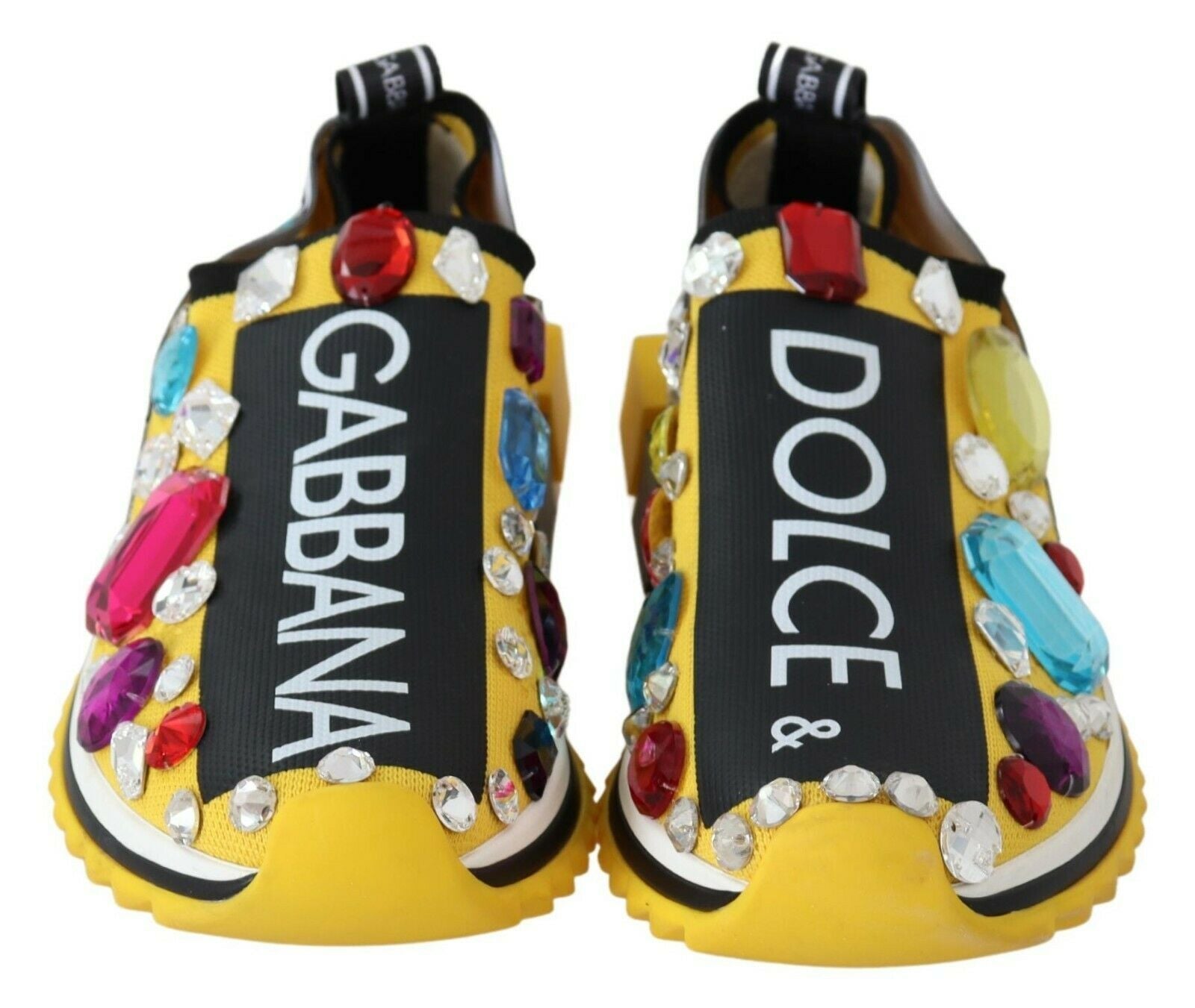 Embellished Yellow Sorrento Sneakers - ventzia