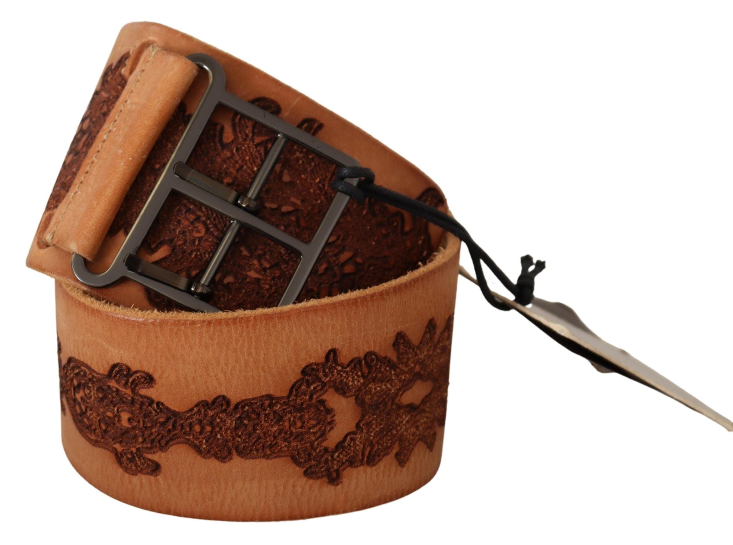 Classy Double Buckle Genuine Leather Belt - ventzia