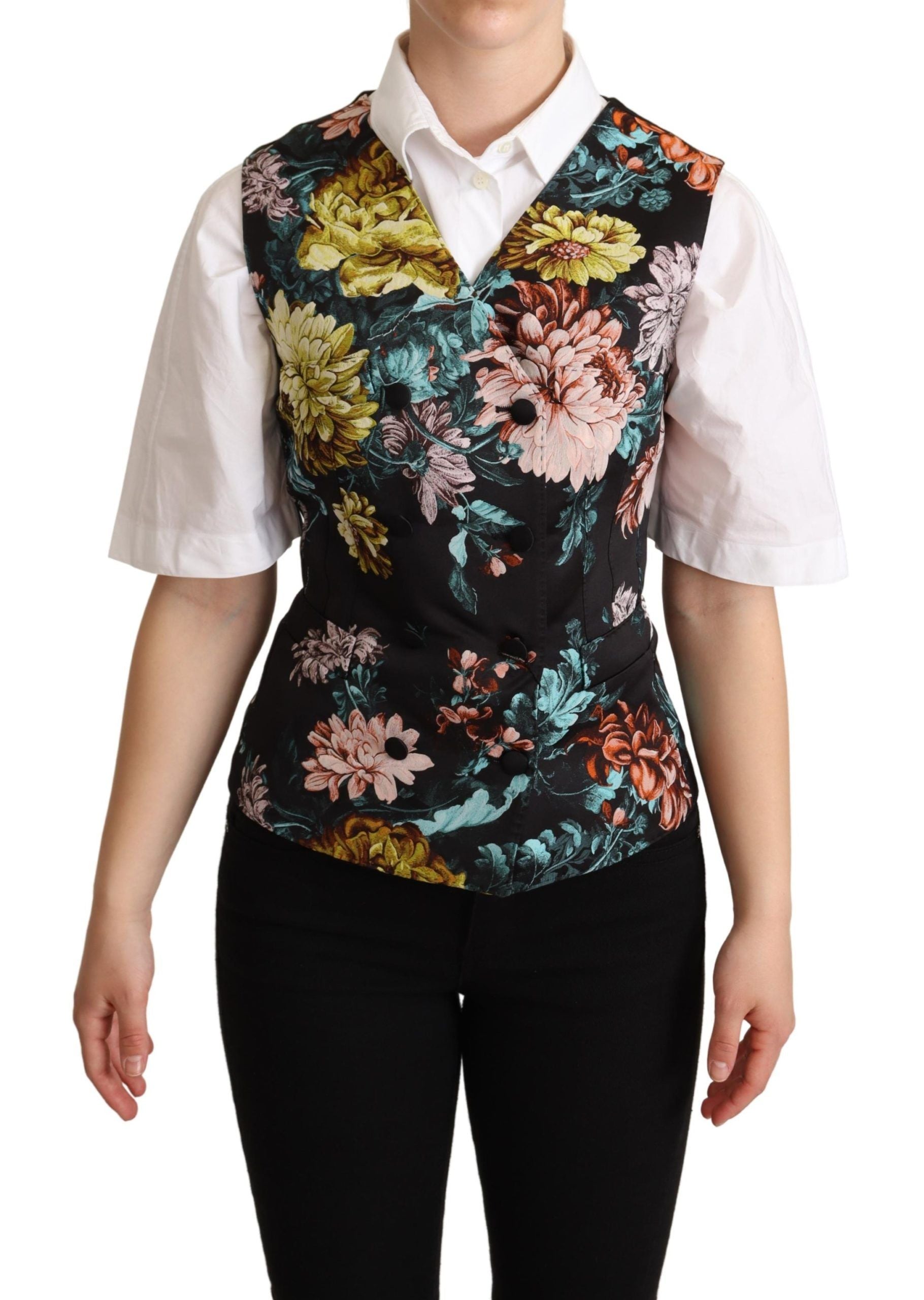 Exquisite Floral Jacquard Waistcoat - ventzia