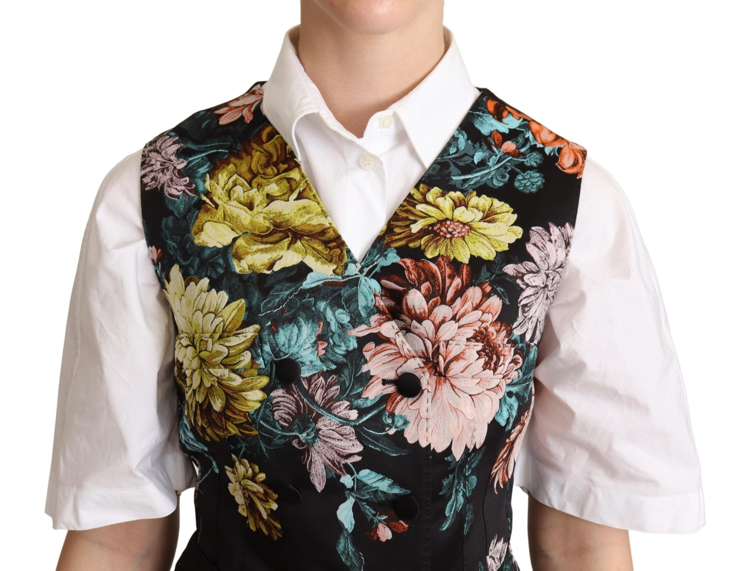 Exquisite Floral Jacquard Waistcoat - ventzia