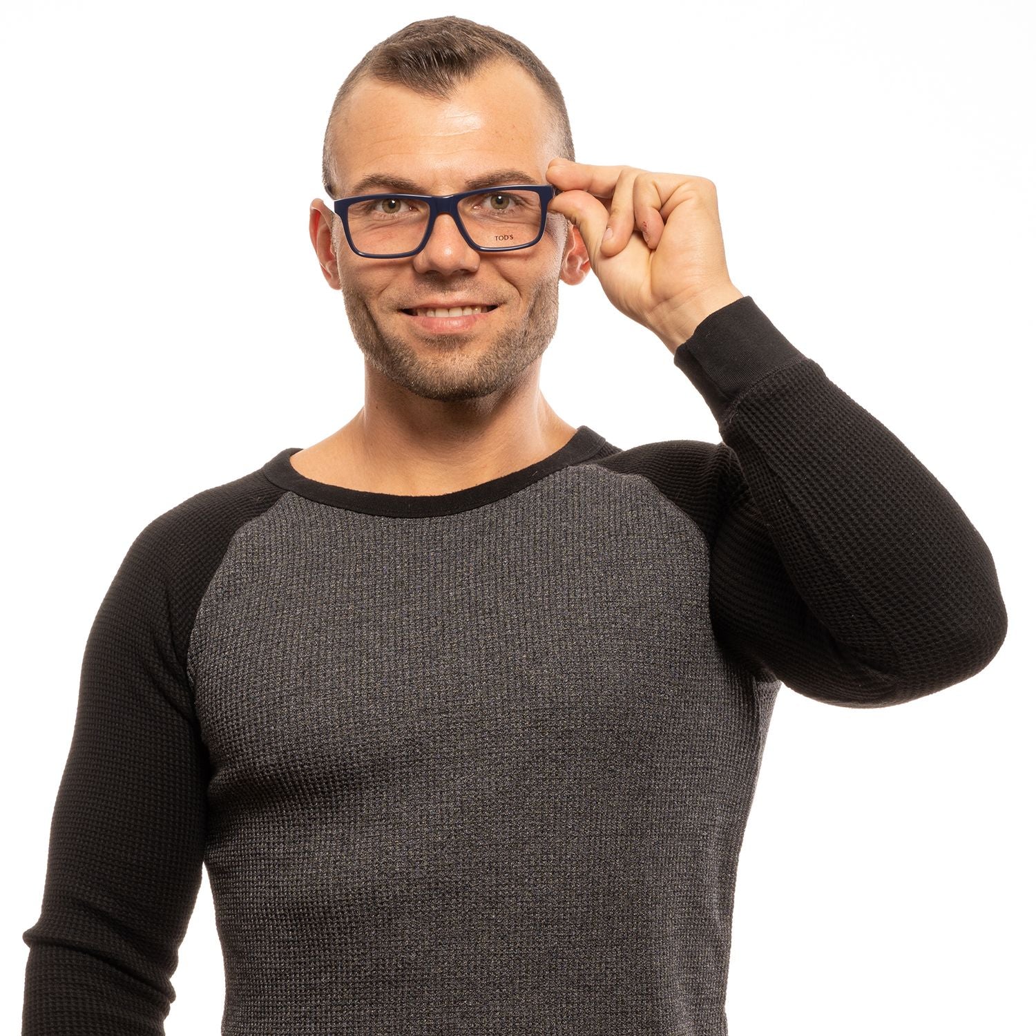 Chic Blue Rectangular Men's Eyewear - ventzia
